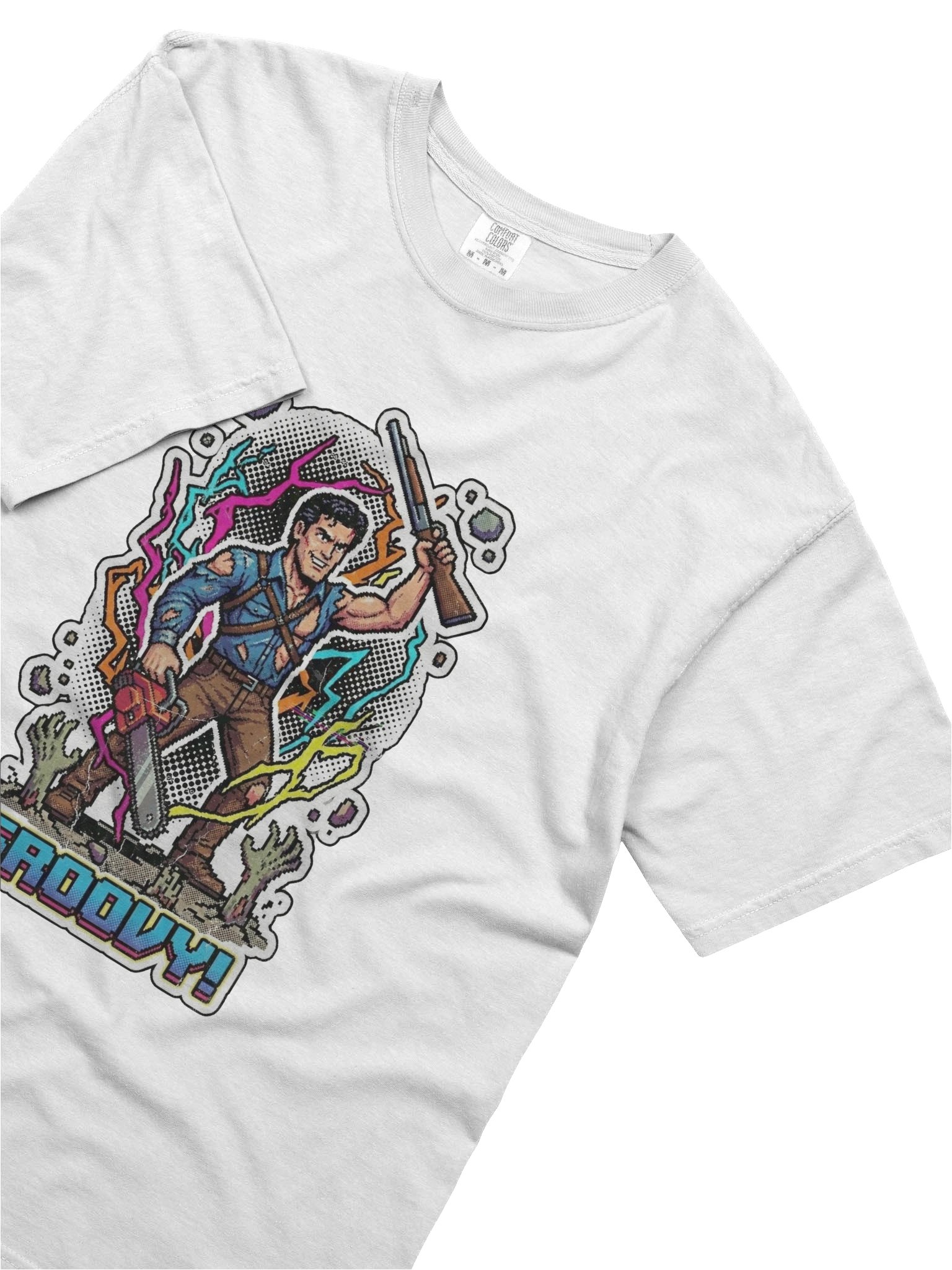 8-Bit Ash: Army of Darkness 90s Graphic Tee product image (5)