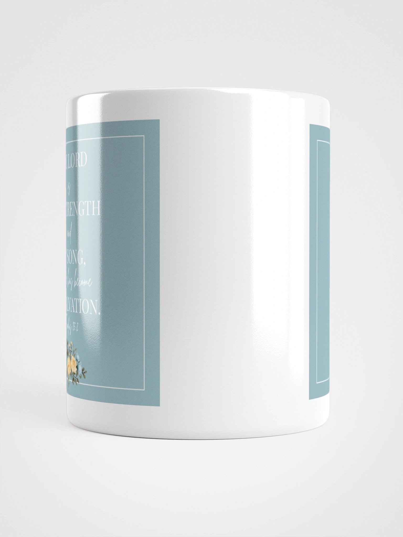 Exodus 15:2 Mug – Floral Design product image (2)
