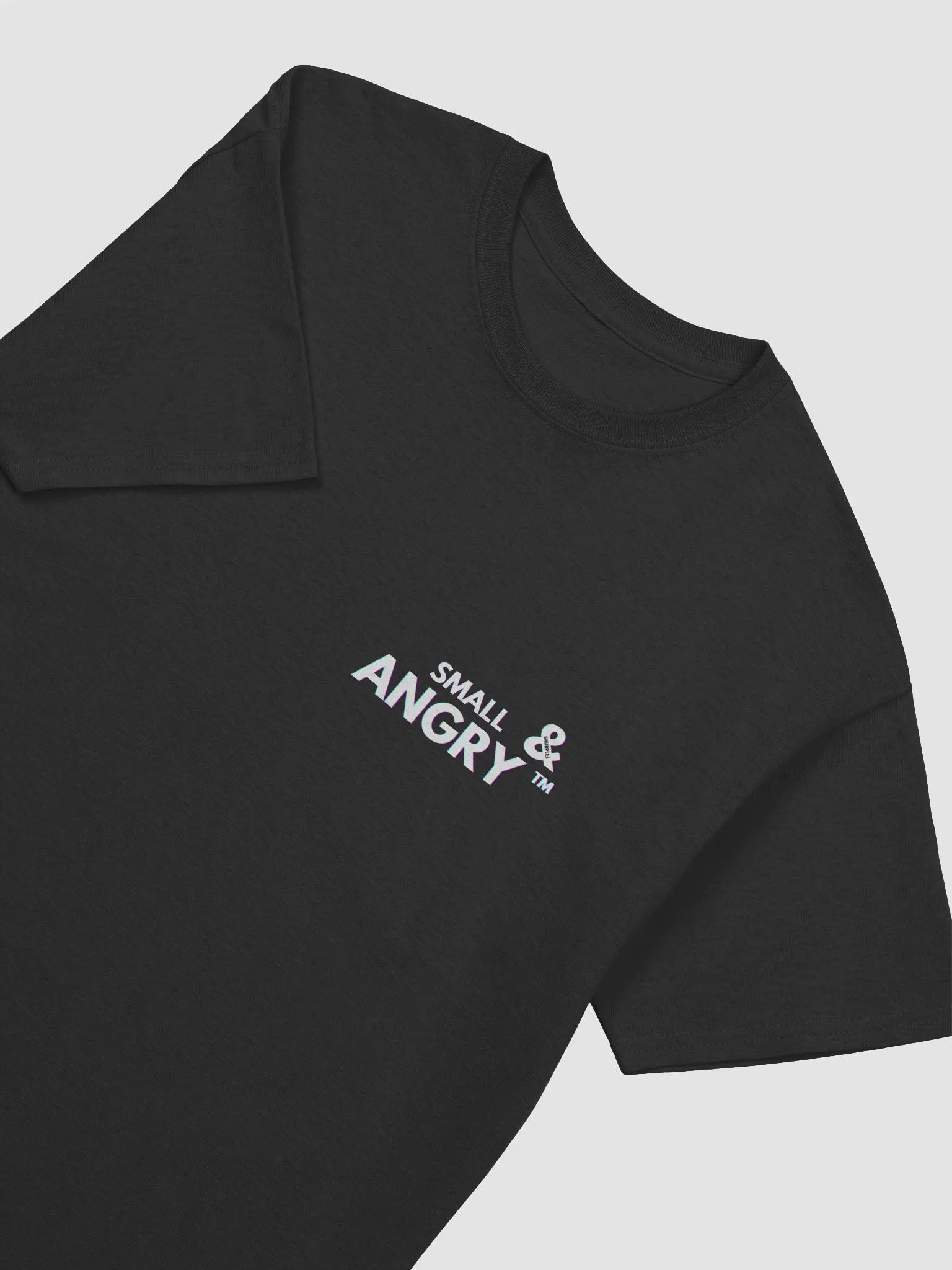 Small & Angry™ T - White Text product image (34)