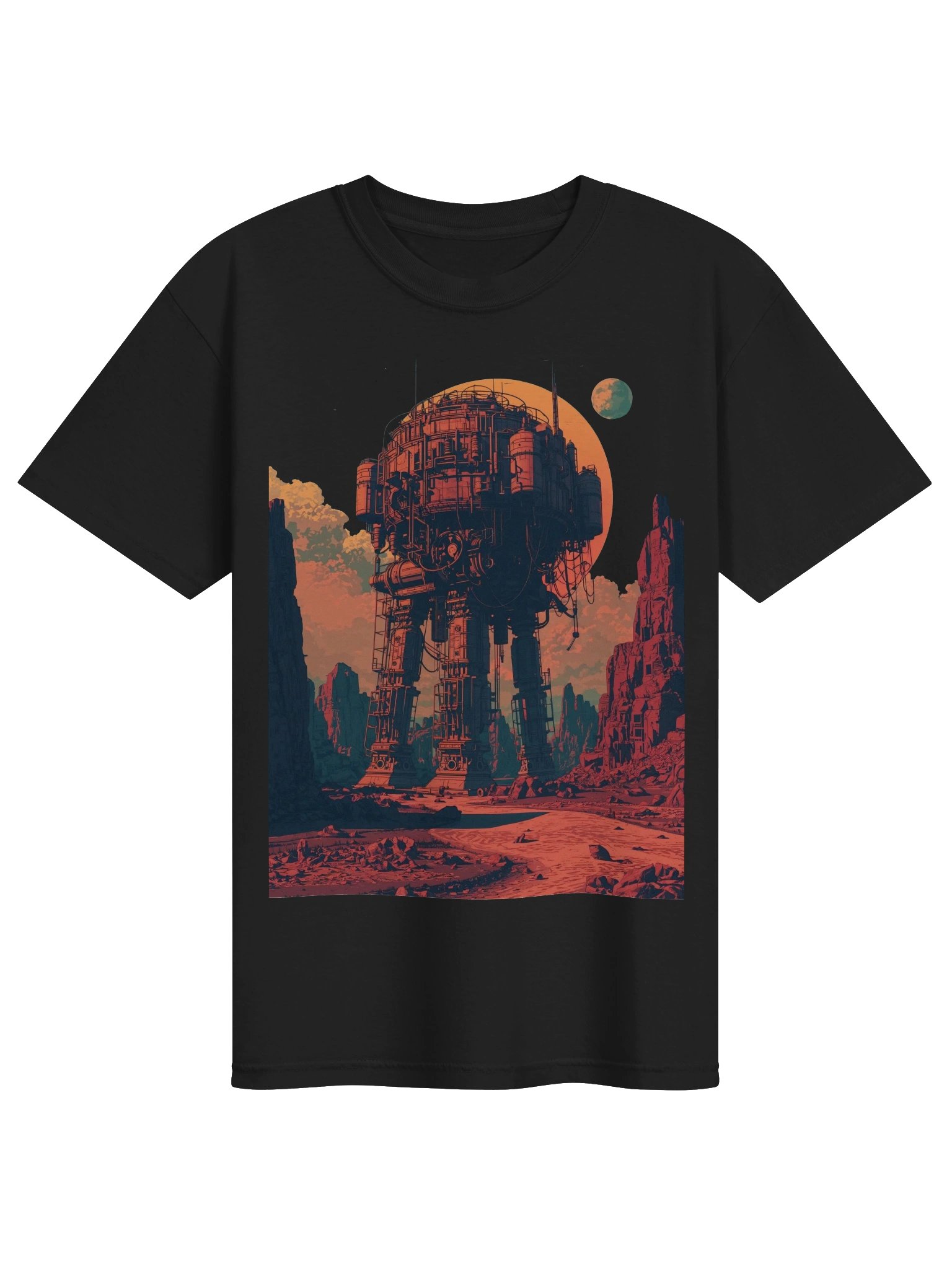 Retro-Futurist Desert Giant Heavyweight T-Shirt product image (1)