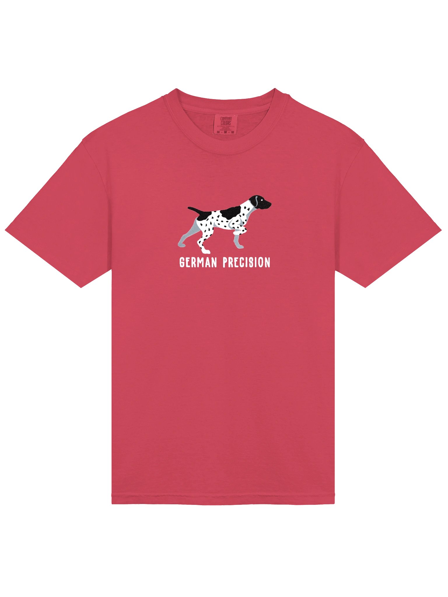 German Precision T-Shirt(Embroidered) of a German Shorthaired Pointer(Black & White) product image (6)