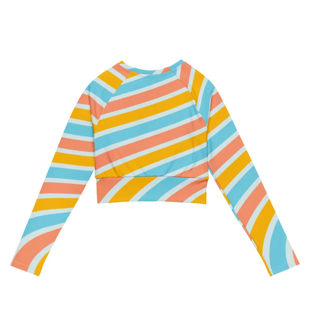 WHITE SKI MASK STRIPED CROP product image (7)