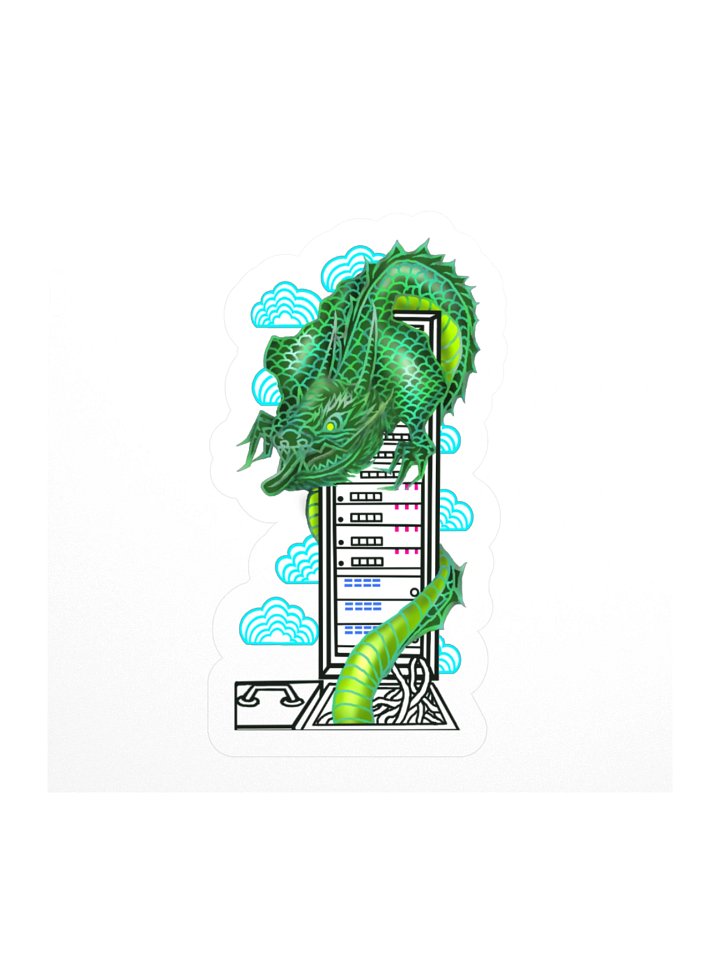 Japanese dragon On Cloud Server_White product image (1)