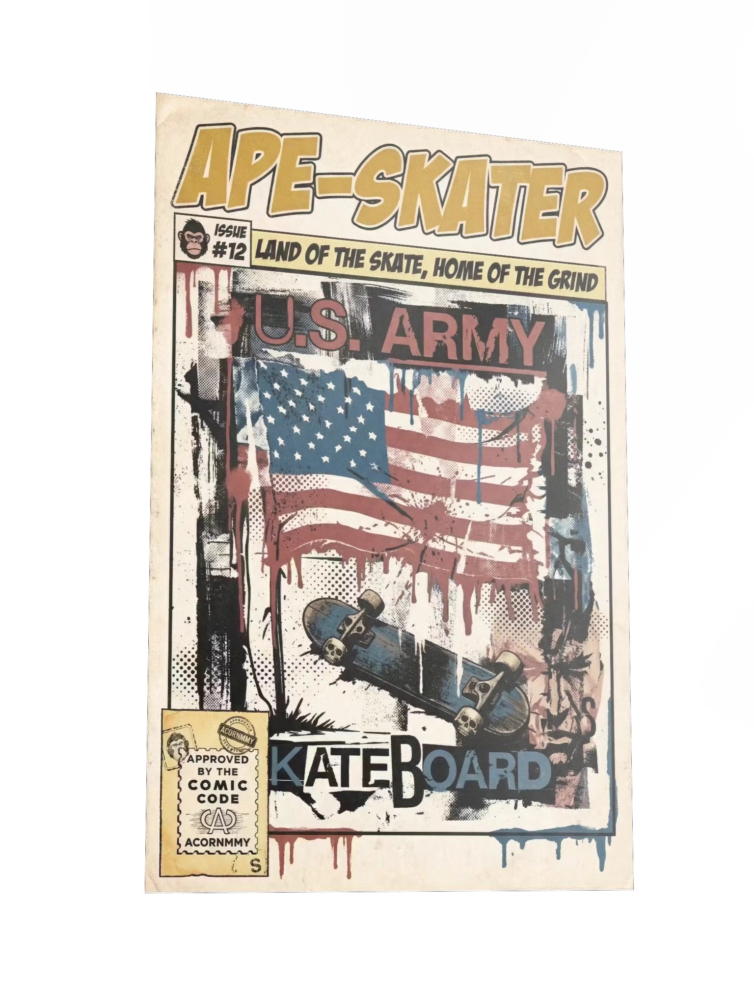 APE-SKATER // ISSUE #12: "PATRIOT GRIND" (VARIANT G - RED EDITION) product image (4)