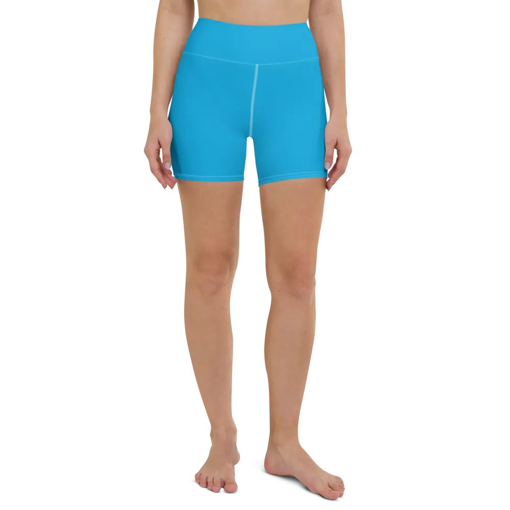 Sky Blue High-Waist Shorts product image (1)
