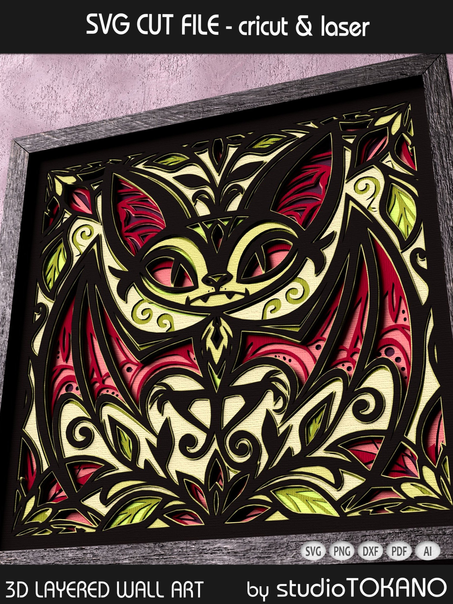 Quirky Bat Shadow Box product image (2)
