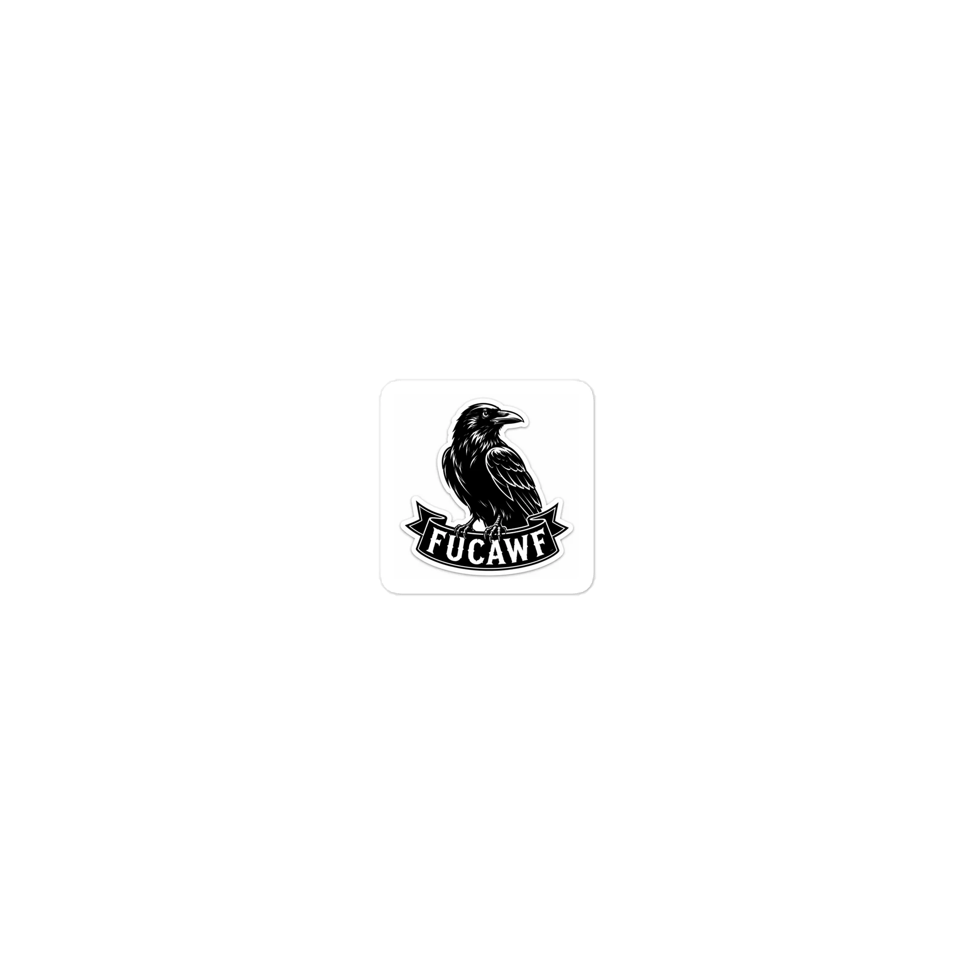 Crow Banner FUCAWF Die-Cut Sticker product image (2)