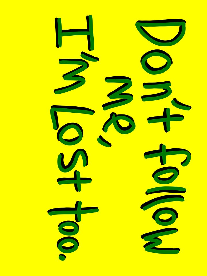 Don't Follow Me, I'm Lost Too patch product image (2)