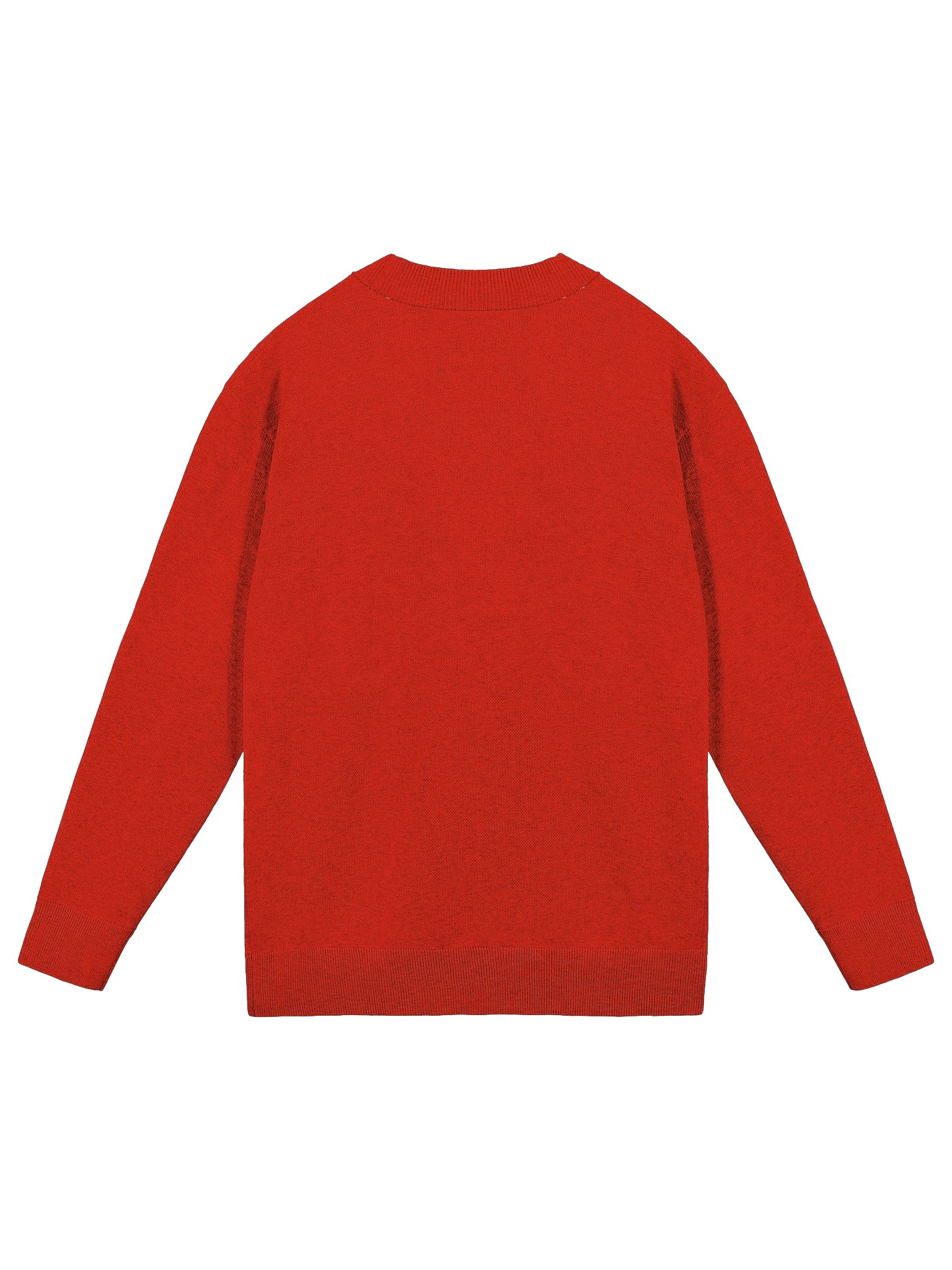 Red Knitted Cardigan Without Pocket product image (3)