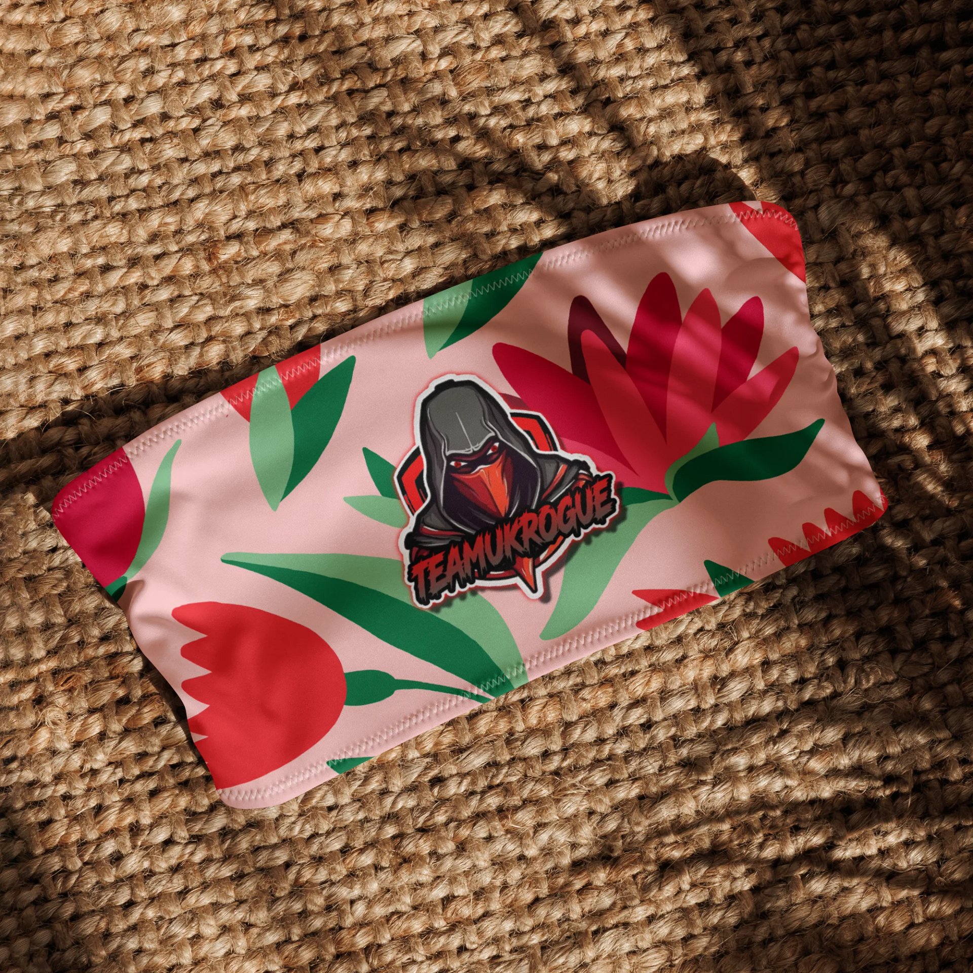 All-Over Print Recycled Bandeau Bikini Top product image (2)