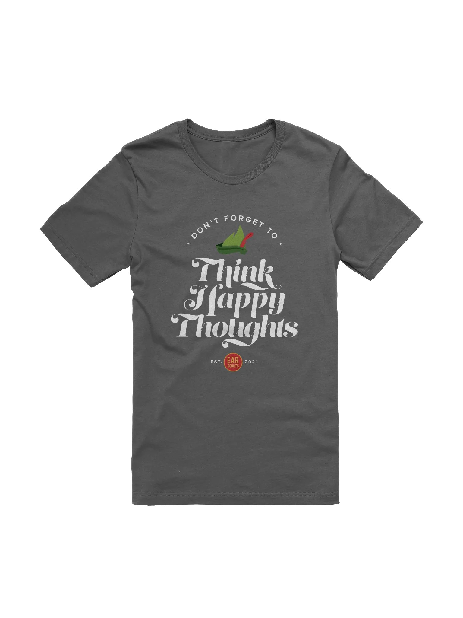 Think Happy Thoughts Tee (Gray) product image (1)