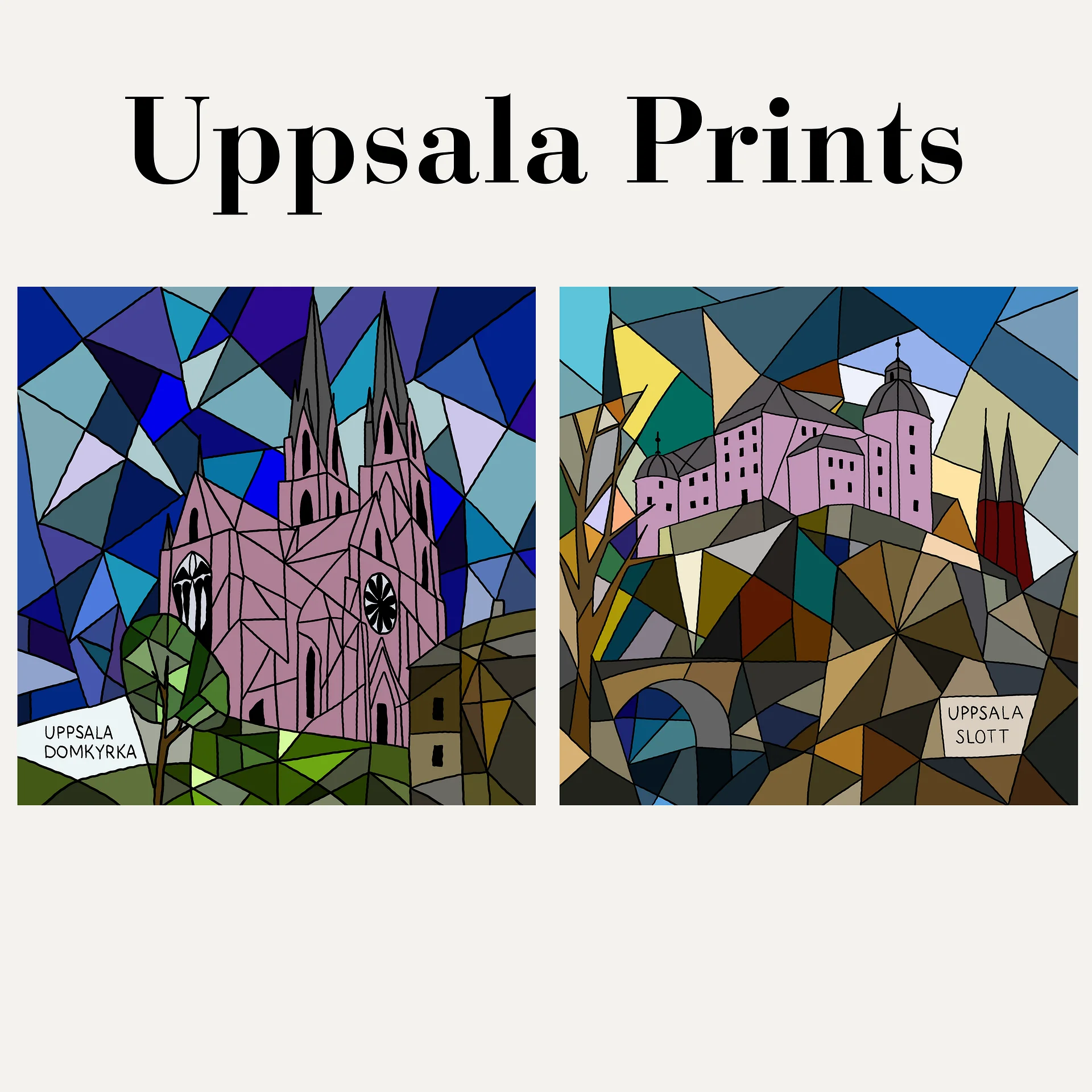 Dag’s Uppsala — Castle & Cathedral Art Print Set product image (2)