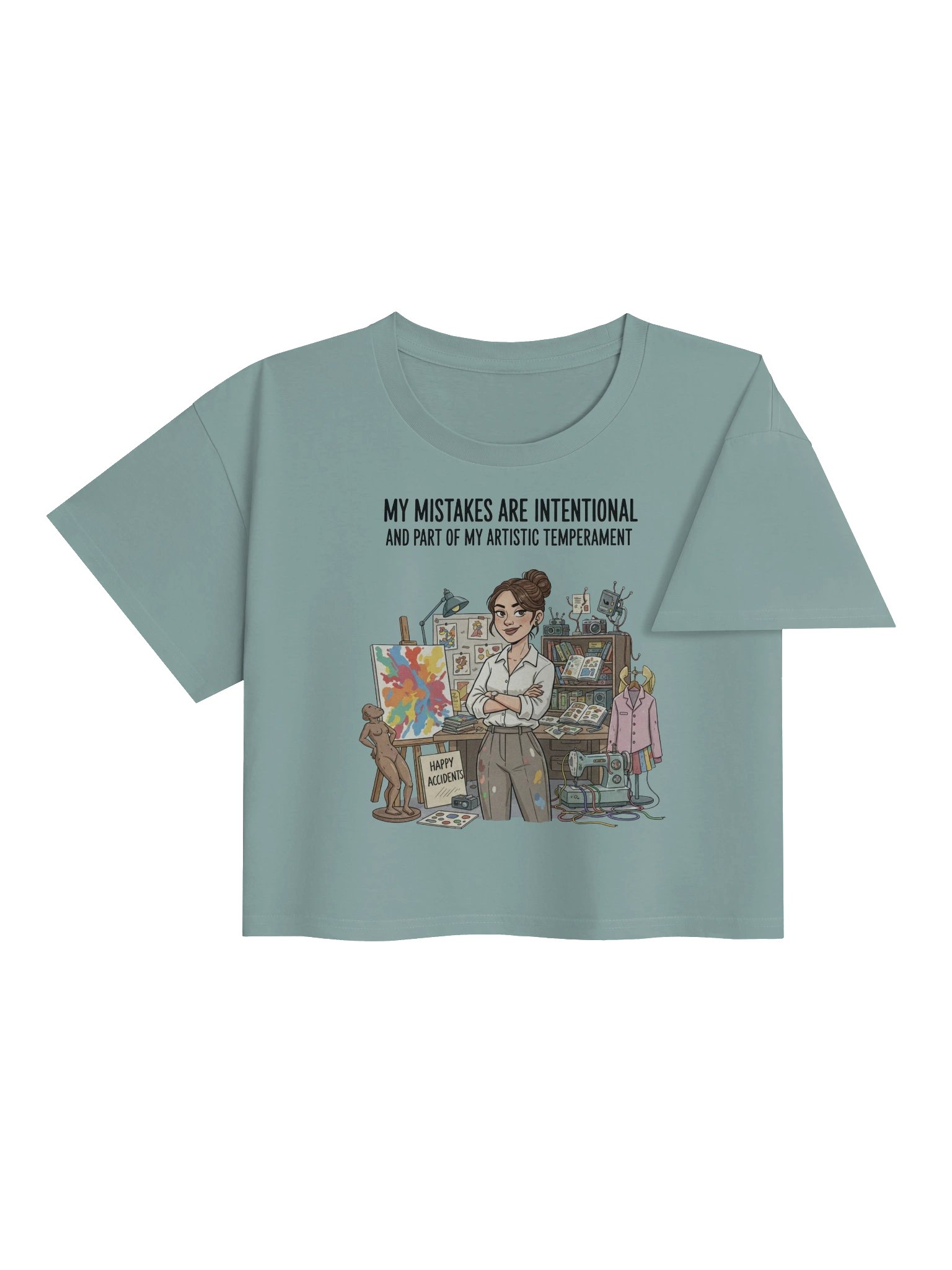 “My Mistakes are Intentional and Part of my Artistic Temperament” – Crop Top product image (21)