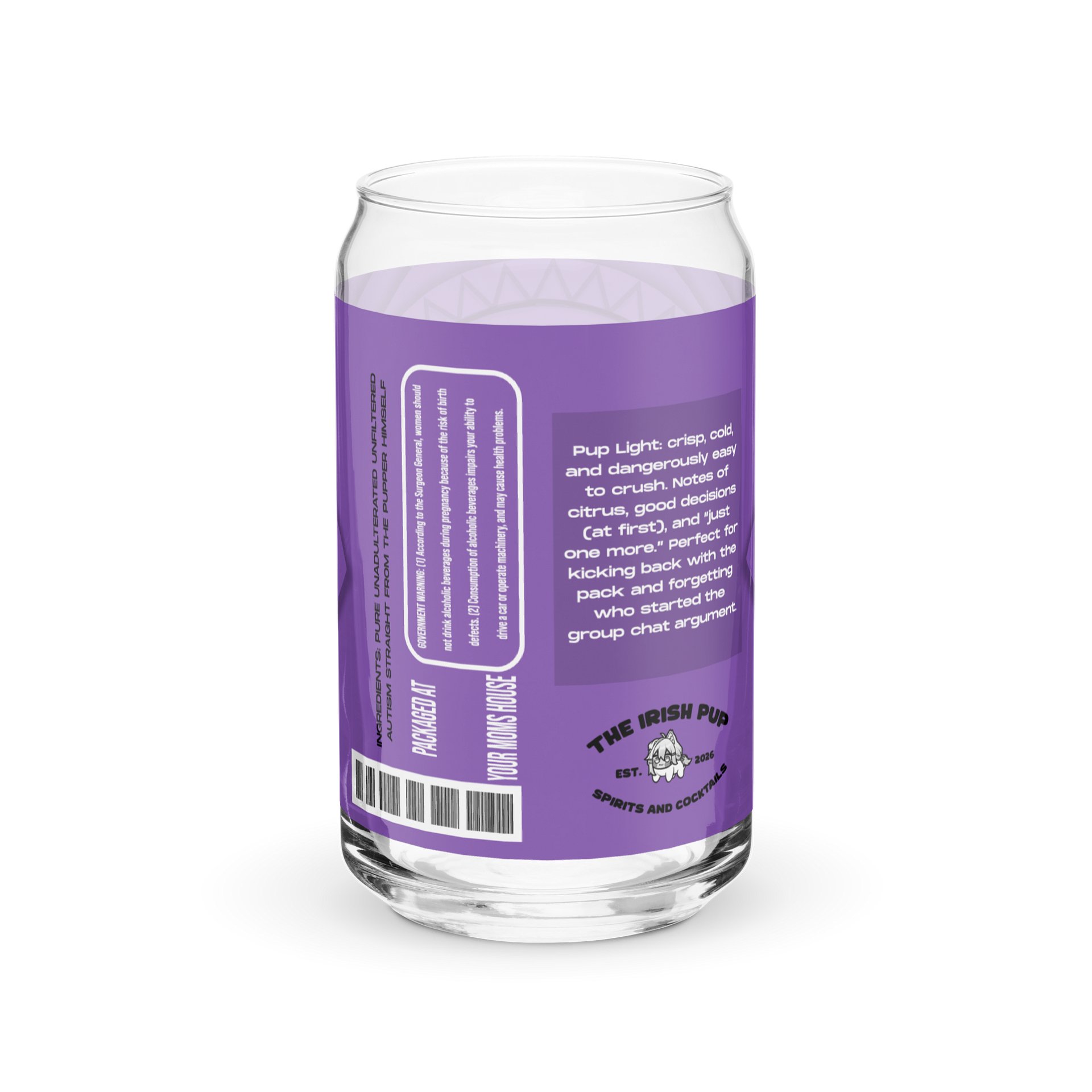 Pup Light Can-Shaped Glass product image (6)
