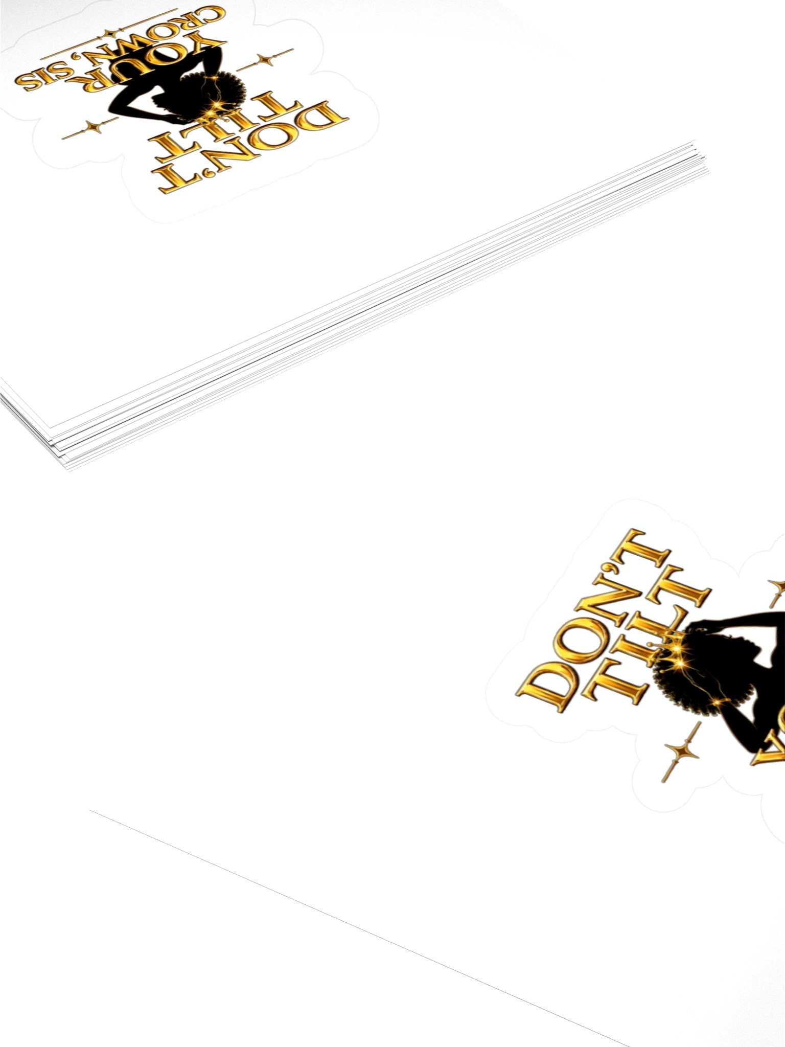 Don't Tilt Your Crown, Sis — Sticker product image (4)