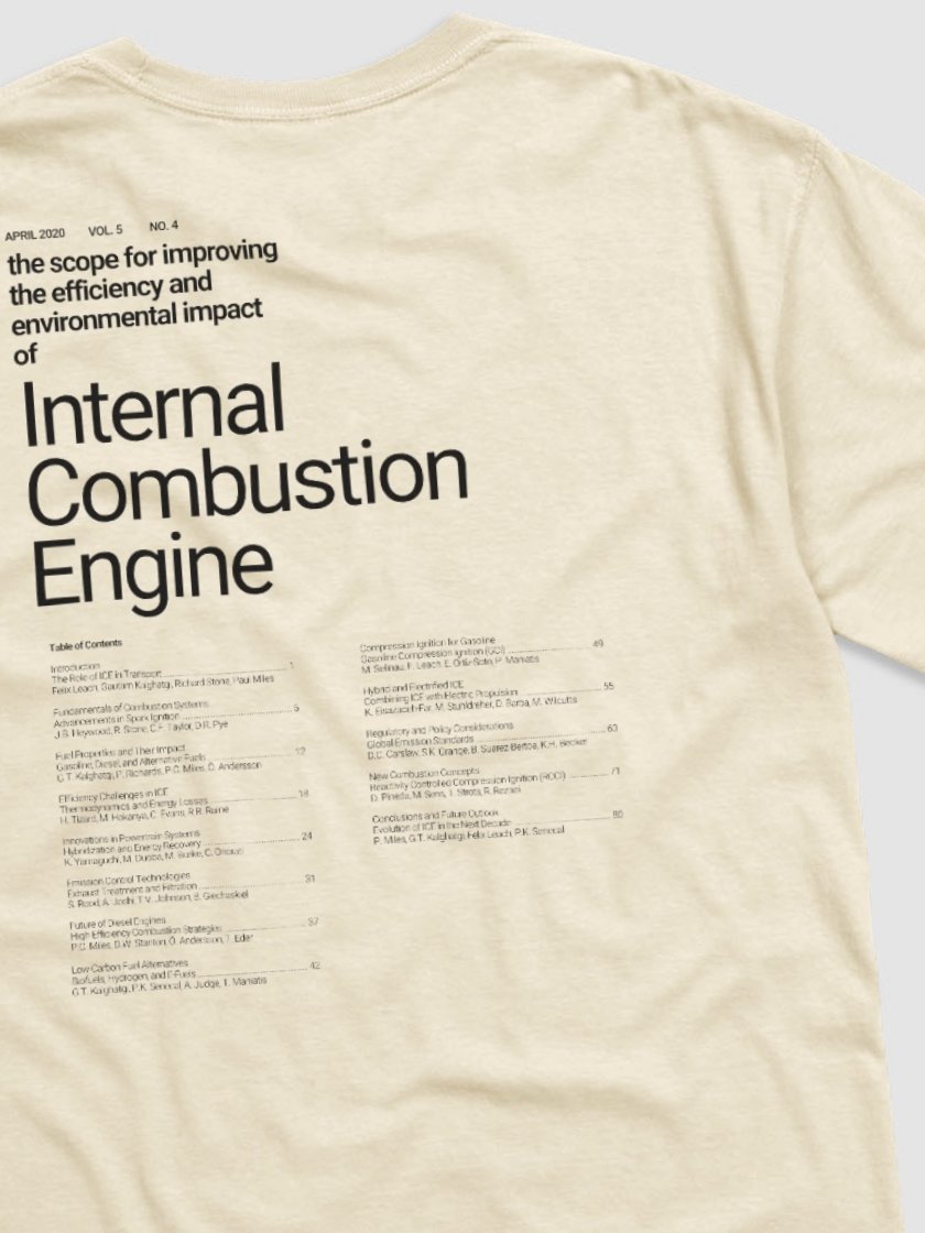 2020 internal combustion engine t-shirt (100% cotton) product image (1)