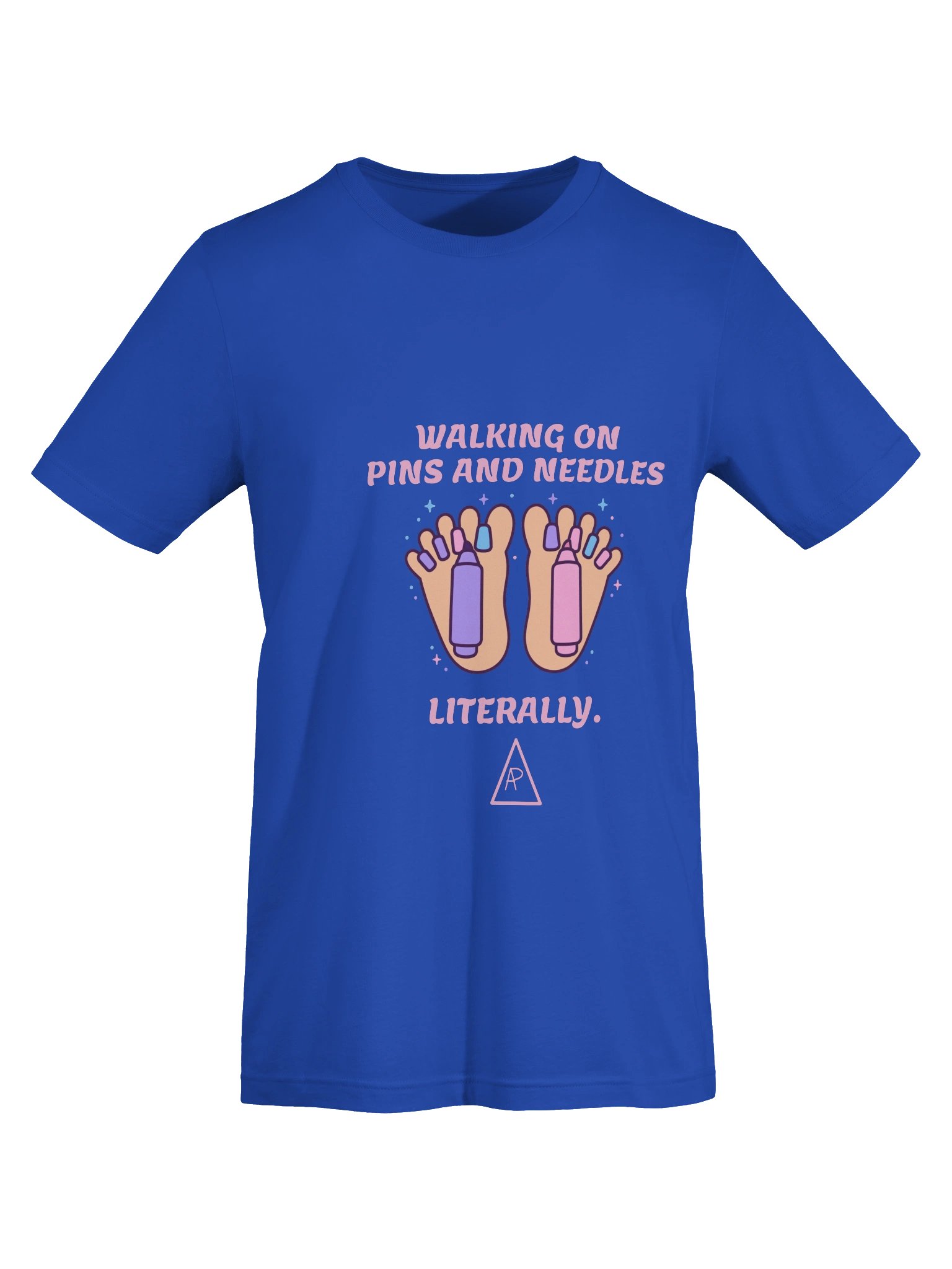 WALKING ON PINS AND NEEDLES Tee — Blue product image (5)