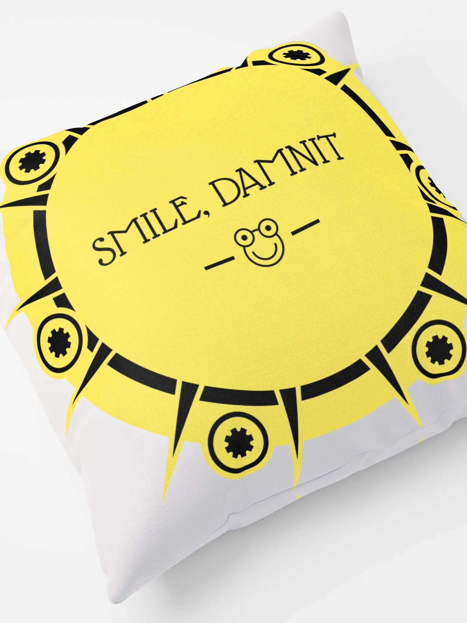 SMILE, DAMNIT. STYLIZED PILLOW product image (8)