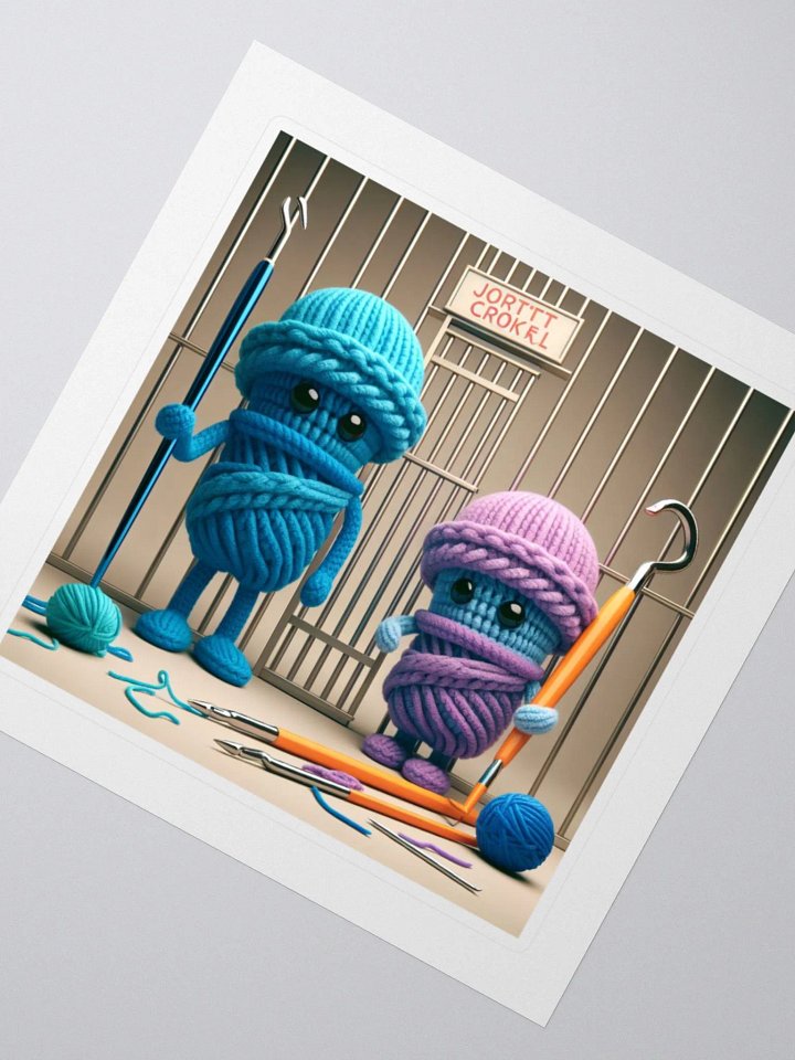 Bad Yarn Bandits 1 Kiss Cut Stickers product image (2)