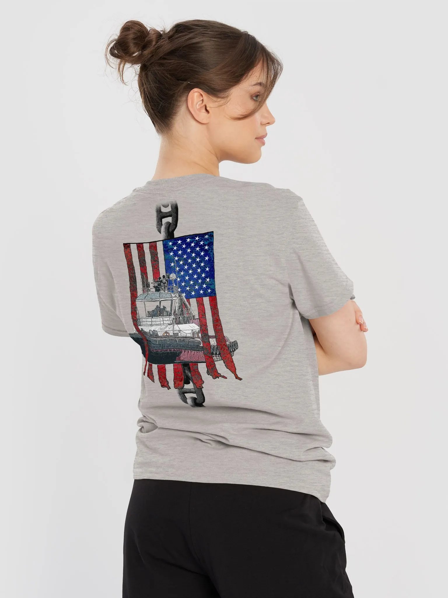 AF - Barge Bridal Chain & Tug Athena – Maritime Workwear | Twin Anchor Apparel Short Sleeve Tee Linehand Line product image (72)