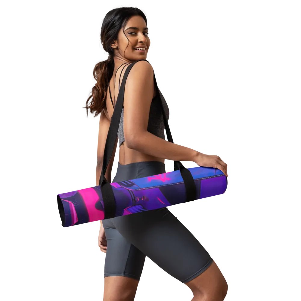 Neon Cat Yoga Mat product image (9)