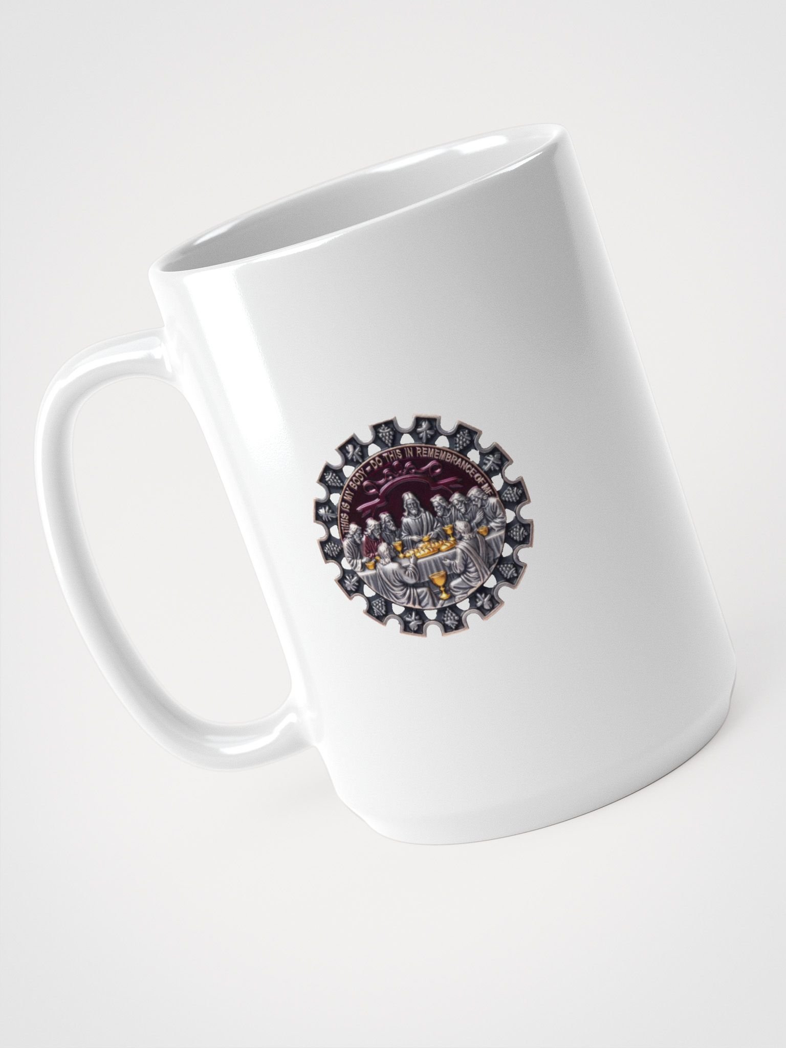 Apostolic Communion Mug, Grace and Mercy Ritual Cup, Sophisticated Faith Gift product image (4)