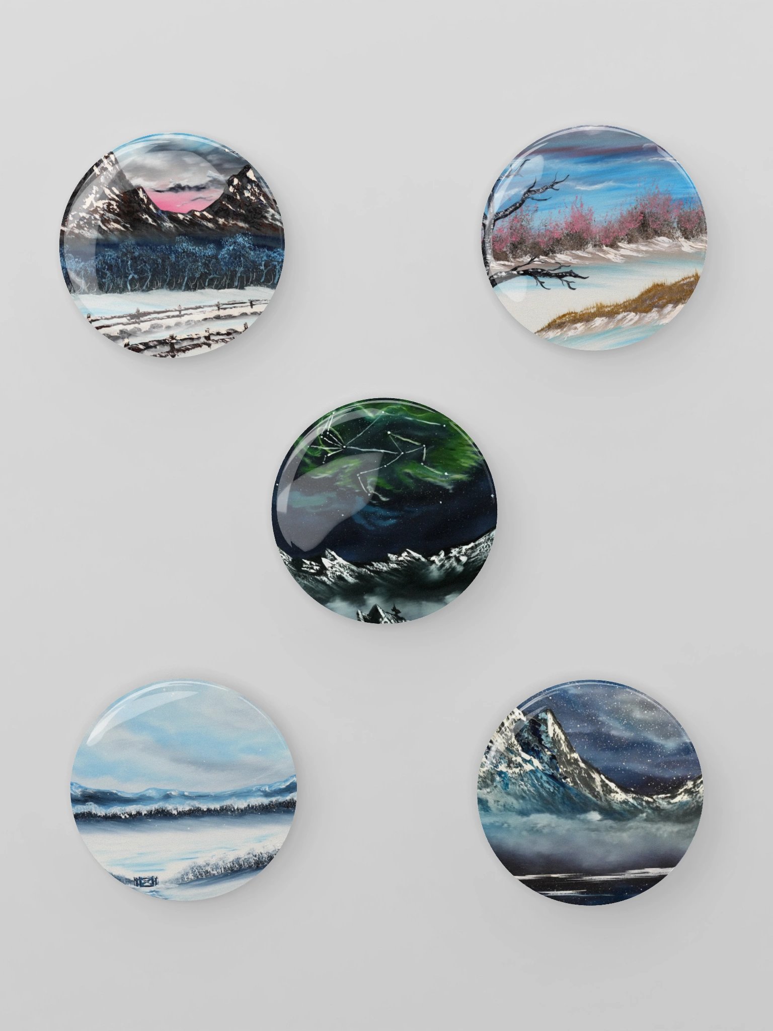 Art Button Pins - Snow Vibes product image (1)