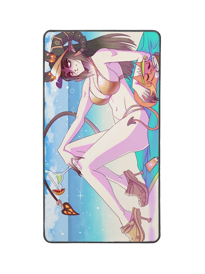 Tangerine Screemture Summer Sunshine Desk Mat product image (1)
