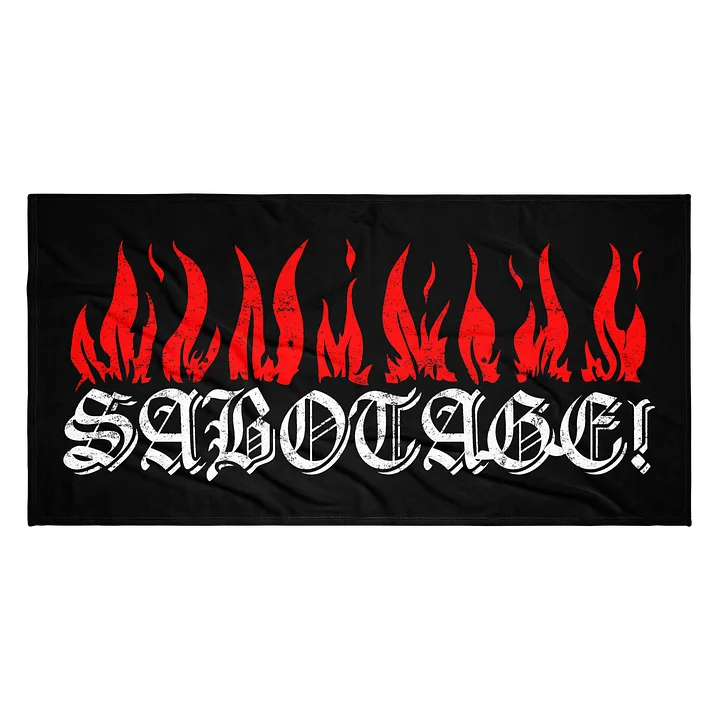 SABOTAGE LOGO TOWEL product image (2)