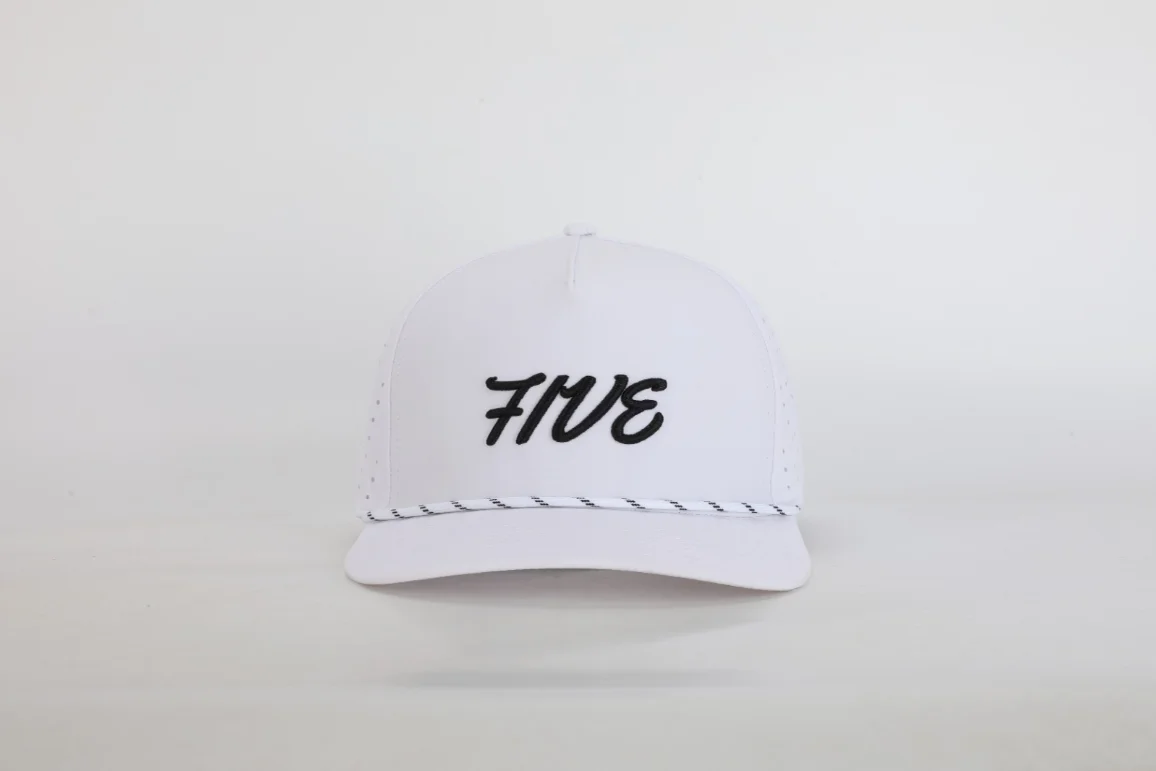 White FIVE Rope Hat product image (3)