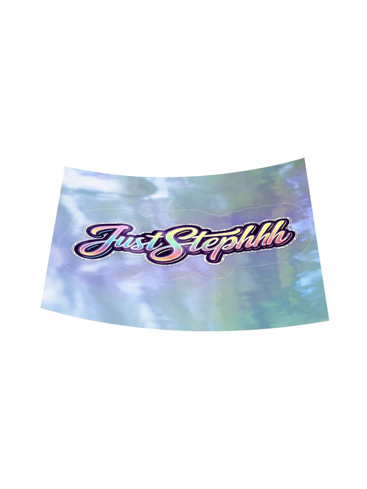 JustStephhh Rainbow Script Holographic Sticker product image (11)