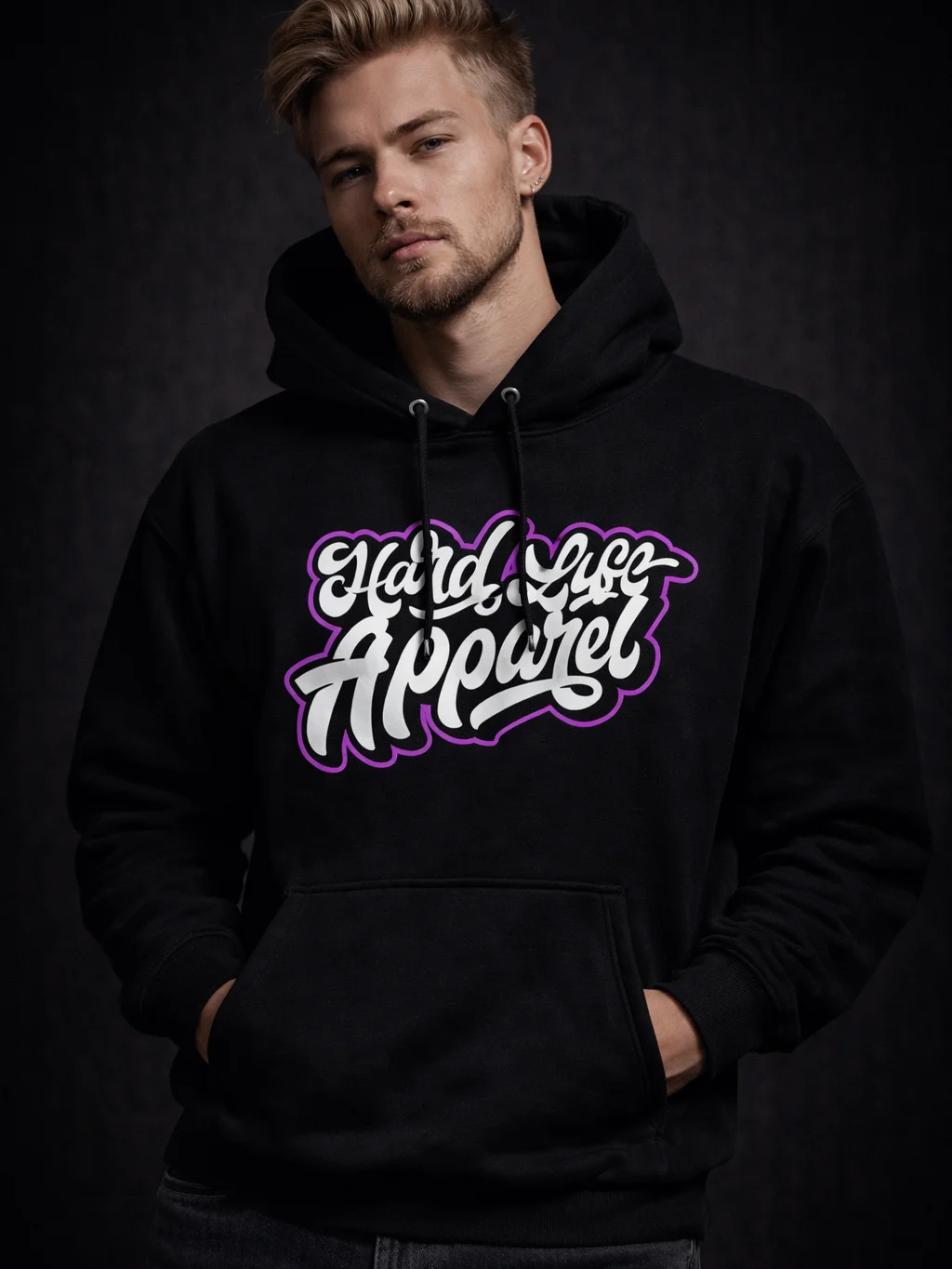 Pink Graffiti - Black Hoodie product image (2)