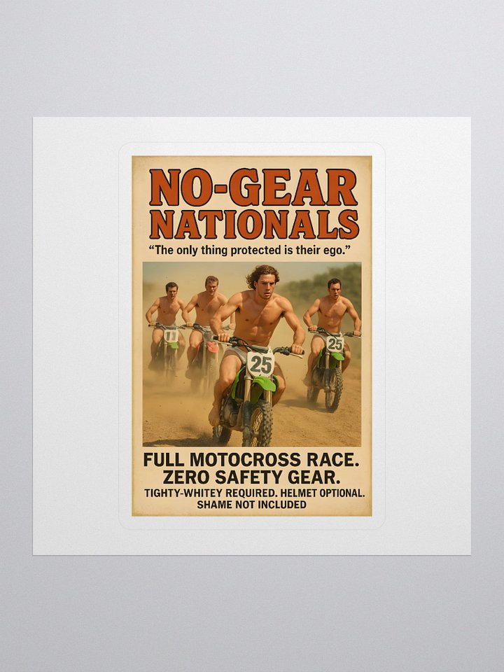 No Gear Natty Sticker product image (1)