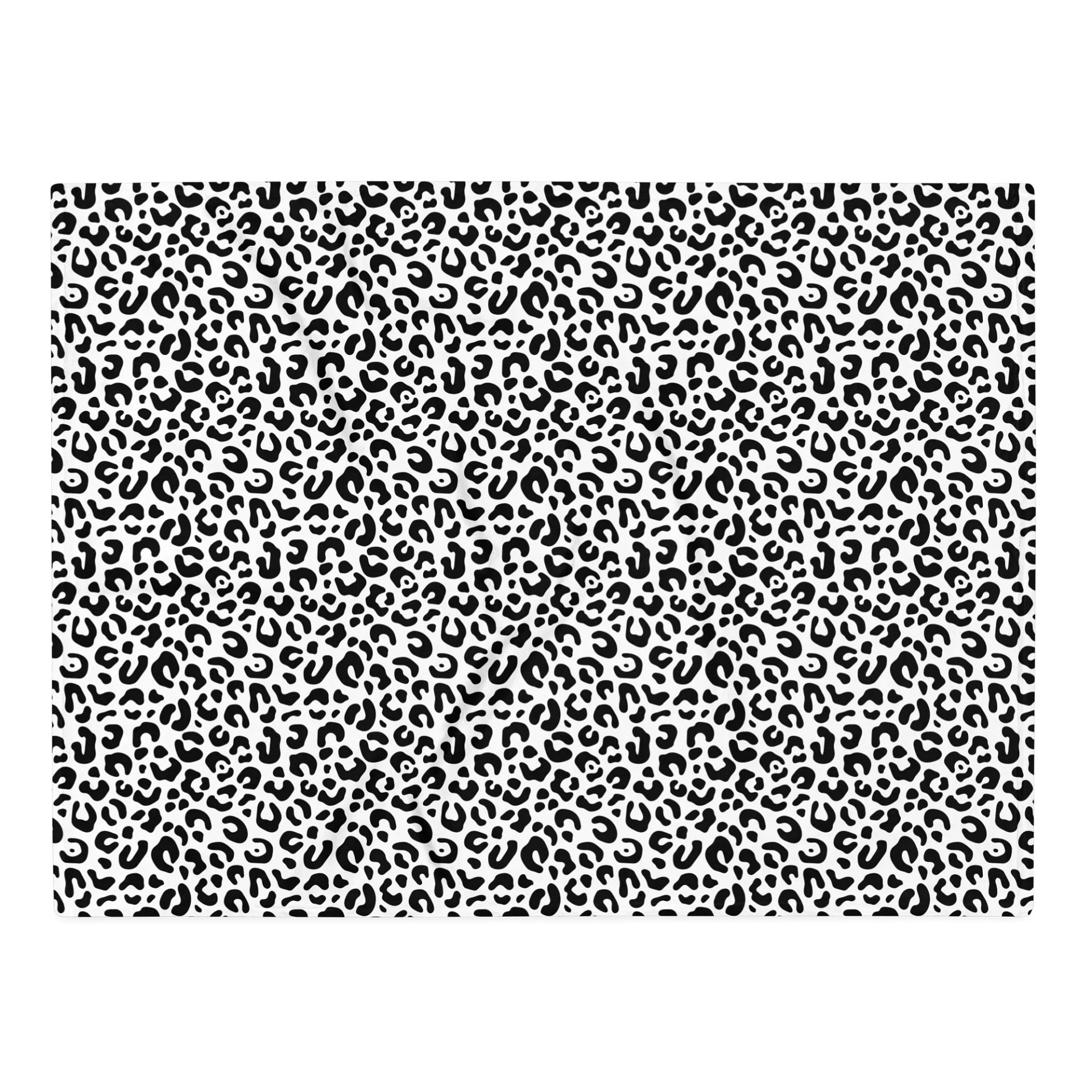 Cozy Monochrome Leopard Print Throw Blanket for Home Decor product image (1)