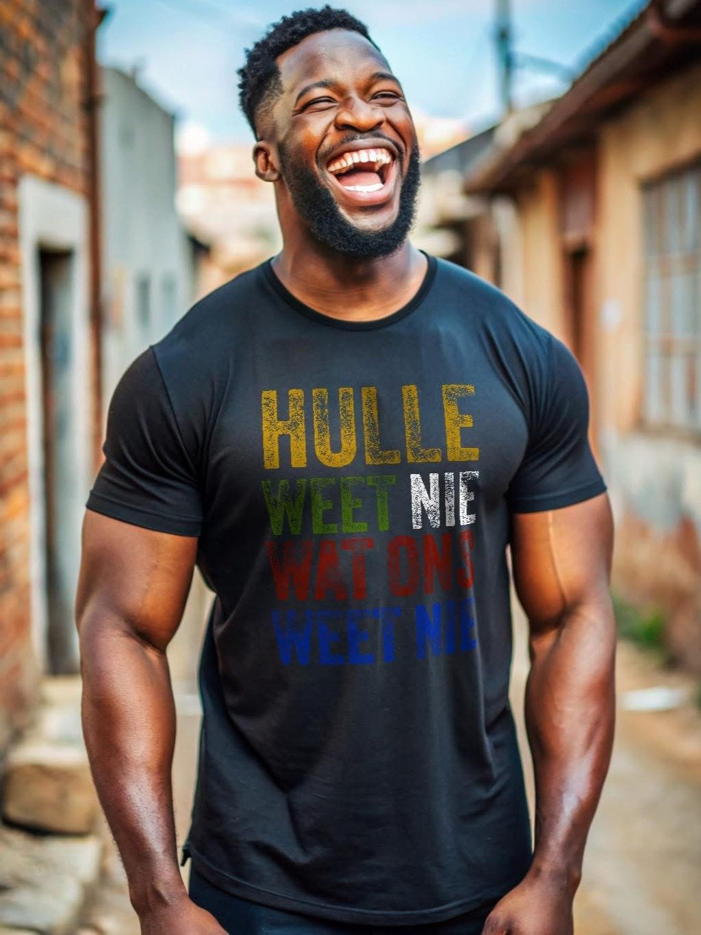Hulle weet nie wat ons weet nie - Afrikaans quote T-Shirt product image (2)