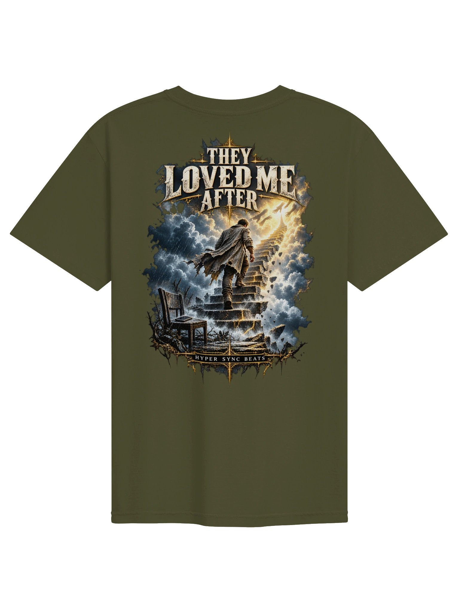 They Loved Me After — Hyper Sync Beats Front & Back Graphic T-Shirt product image (1)