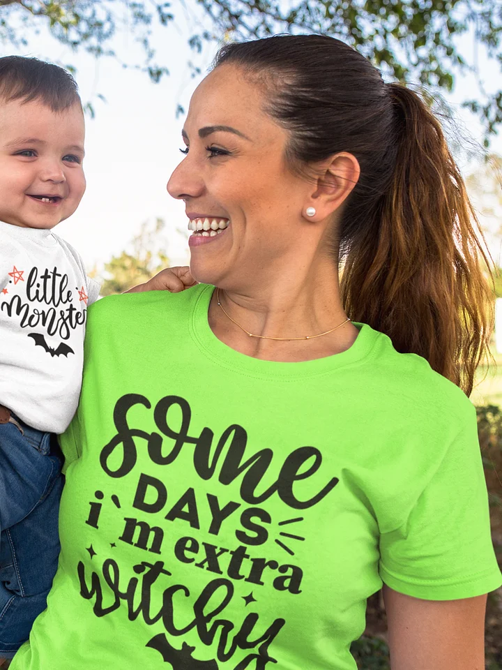 Some Days I’m Extra Witchy Shirt - Funny Halloween Shirt - Witchy Mom Tee - Spooky Season Graphic Tee product image (1)