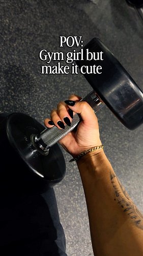 POV: Gym girl, but make it cute 💅🏽🖤😚

I loved showing you my fresh nails on FaceTime 🥹 We’ll get to workout together when I s...
