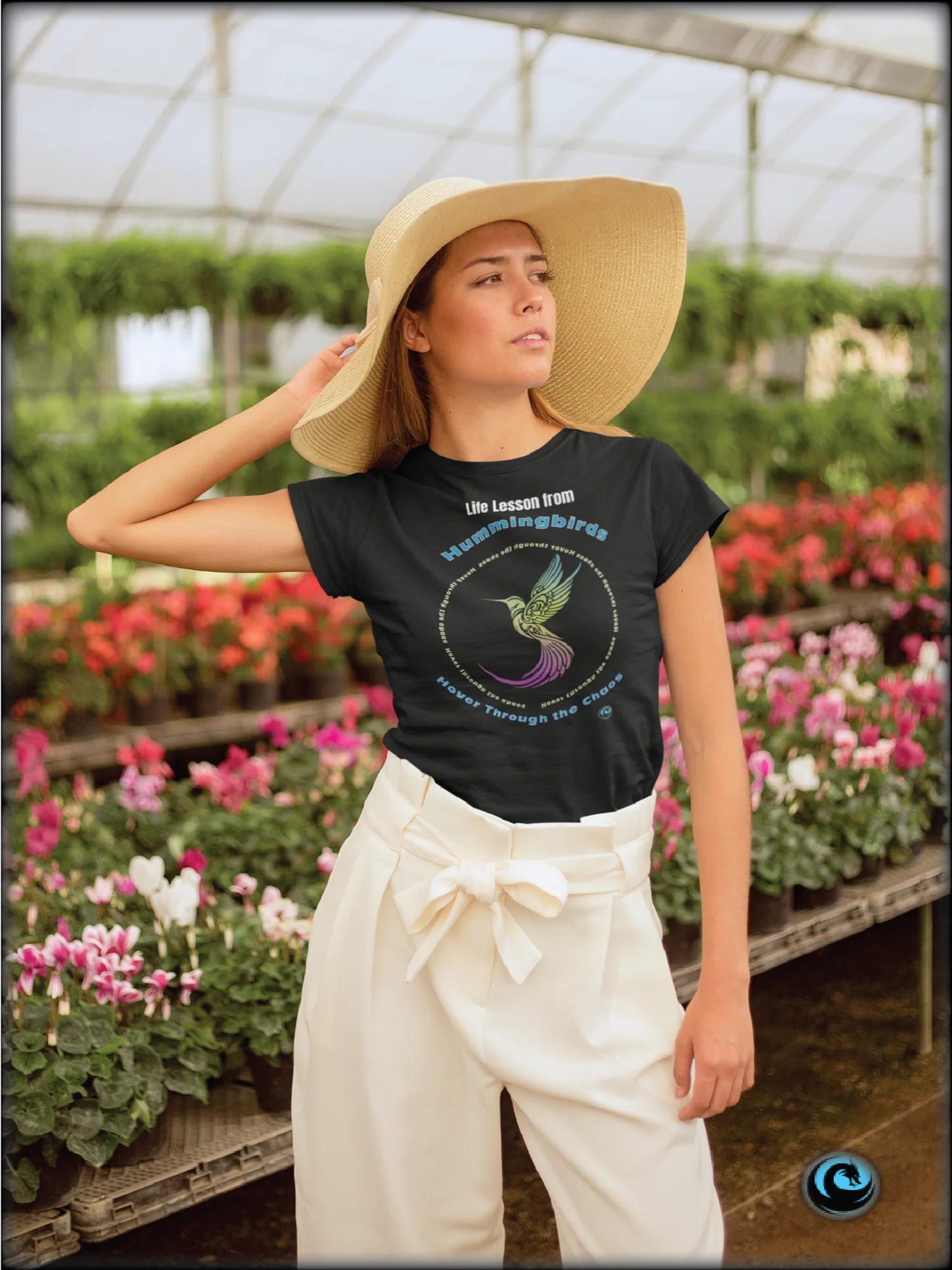 Hummingbird Mindfulness Graphic Shirt - Hover Through Chaos product image (5)