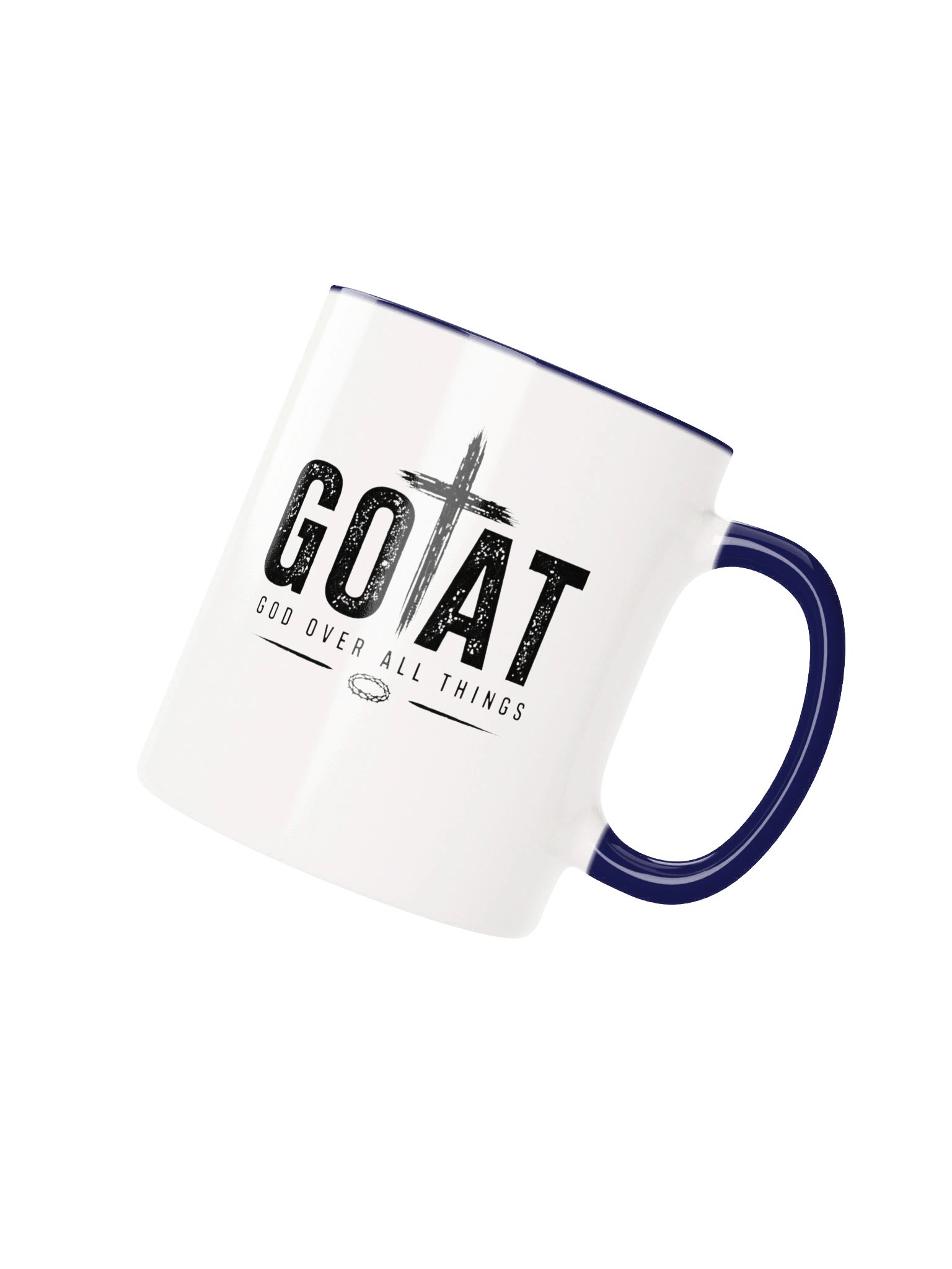 GOAT – God Over All Things Christian Coffee Mug – Faith-Based Inspirational Gift – Kingdom Life Co. product image (3)