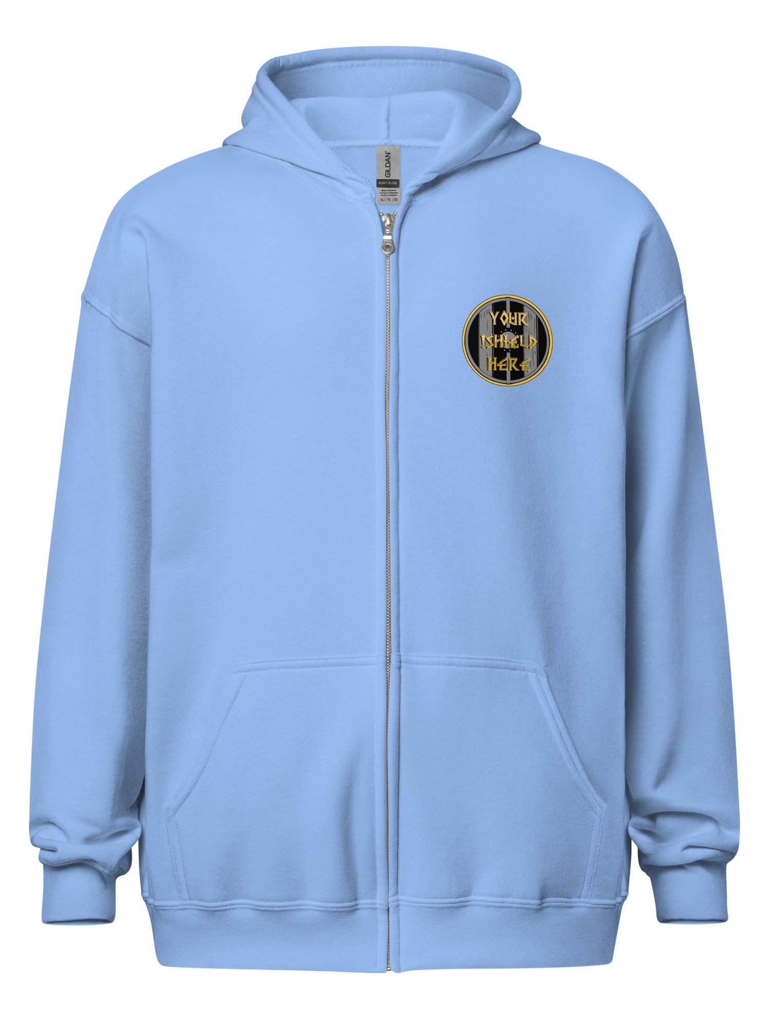 'BATTLE OF MIDGARD' SHIELD ZIP HOODIE by MIMIDOTB product image (40)