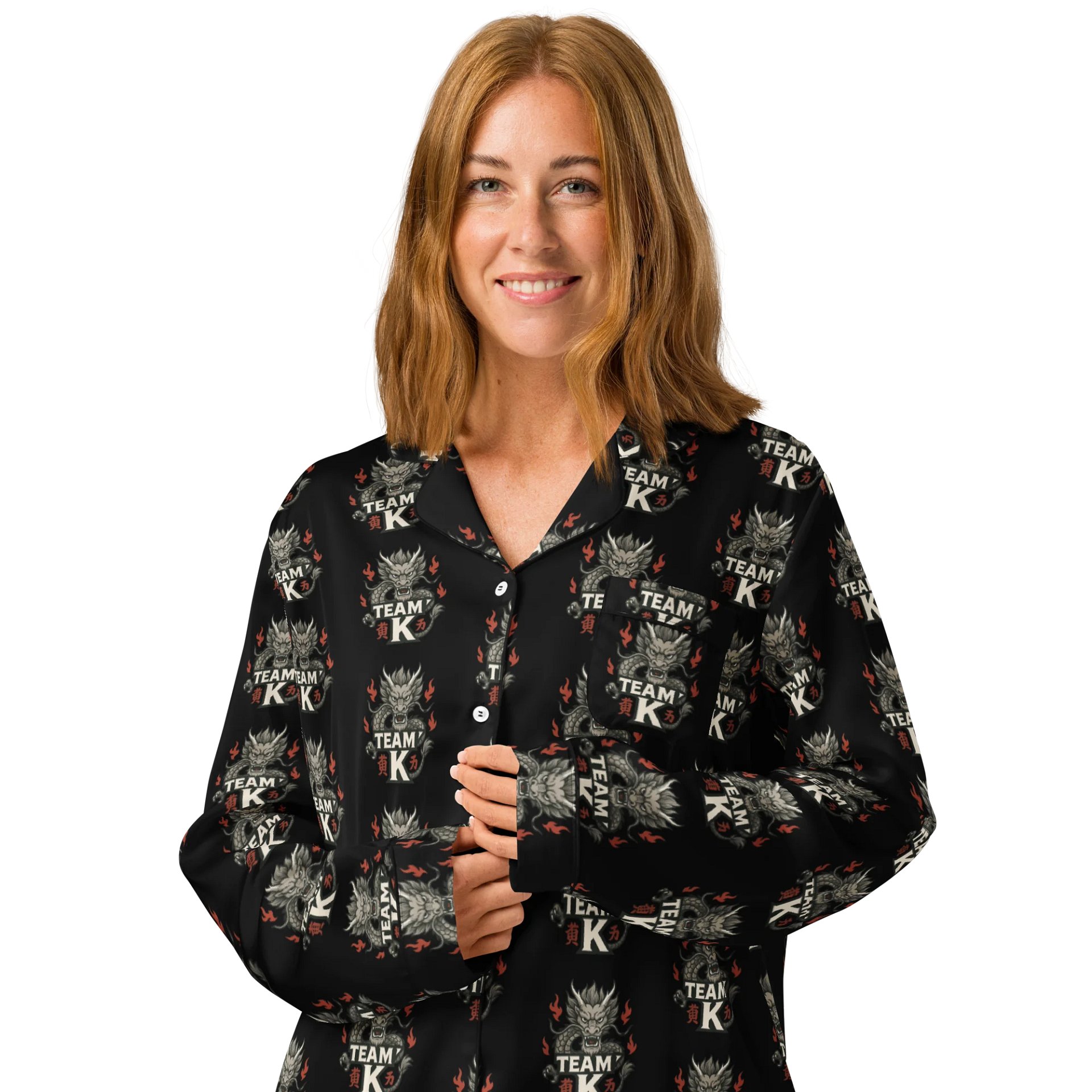 Team K China Women's Long Sleeve Pajama Top product image (3)