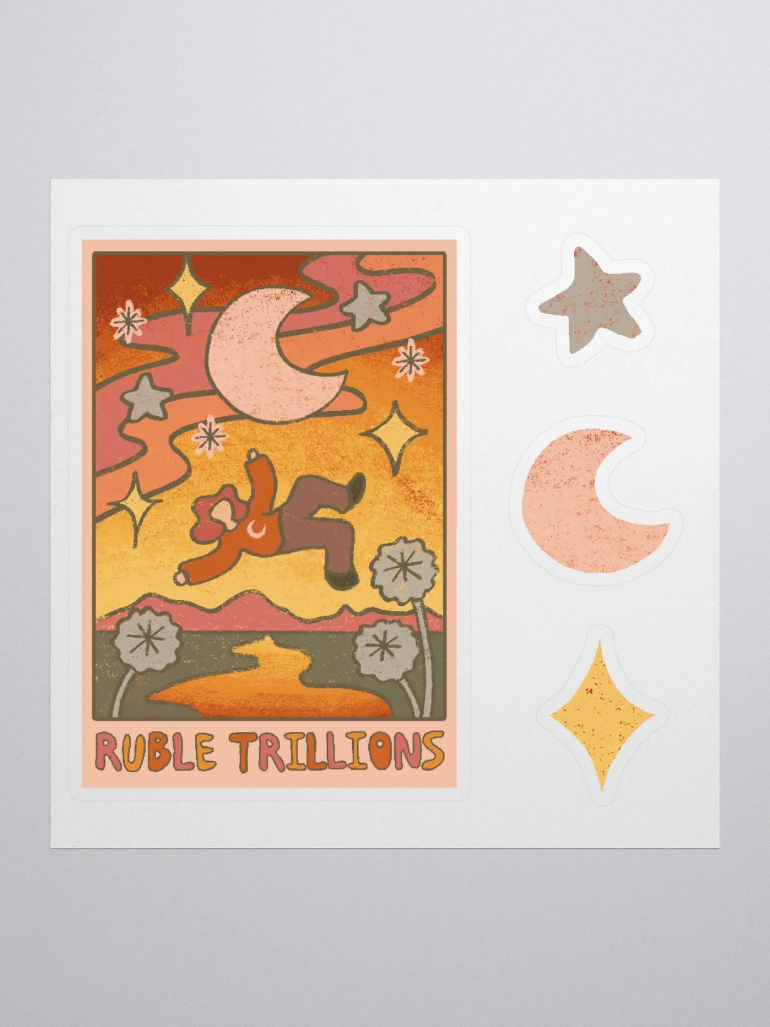 The Moon + Celestial Sticker Set product image (1)