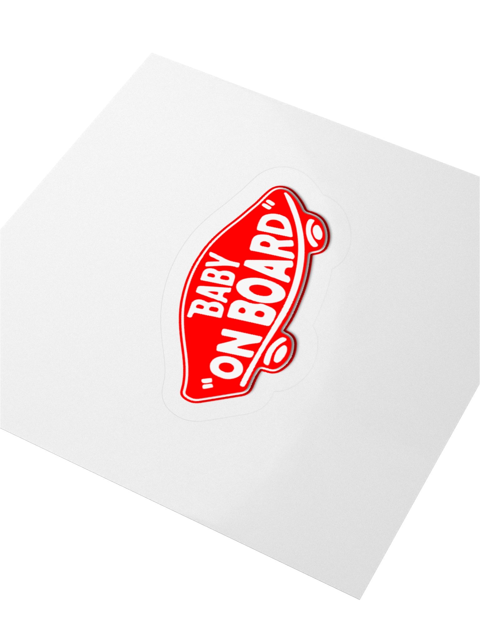 Baby on Board Sticker Red product image (3)