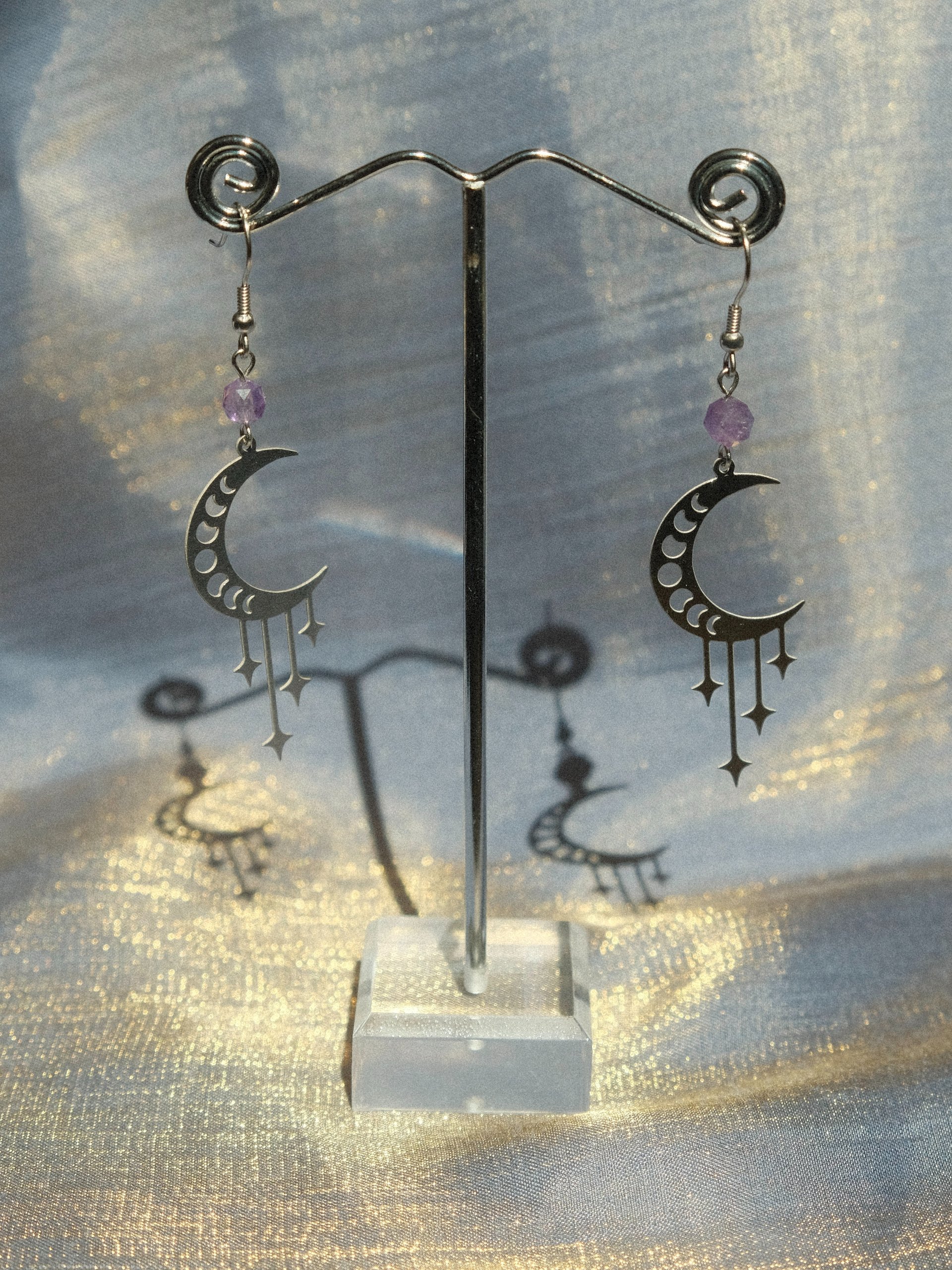Amethyst Lunar Drip Earrings product image (7)