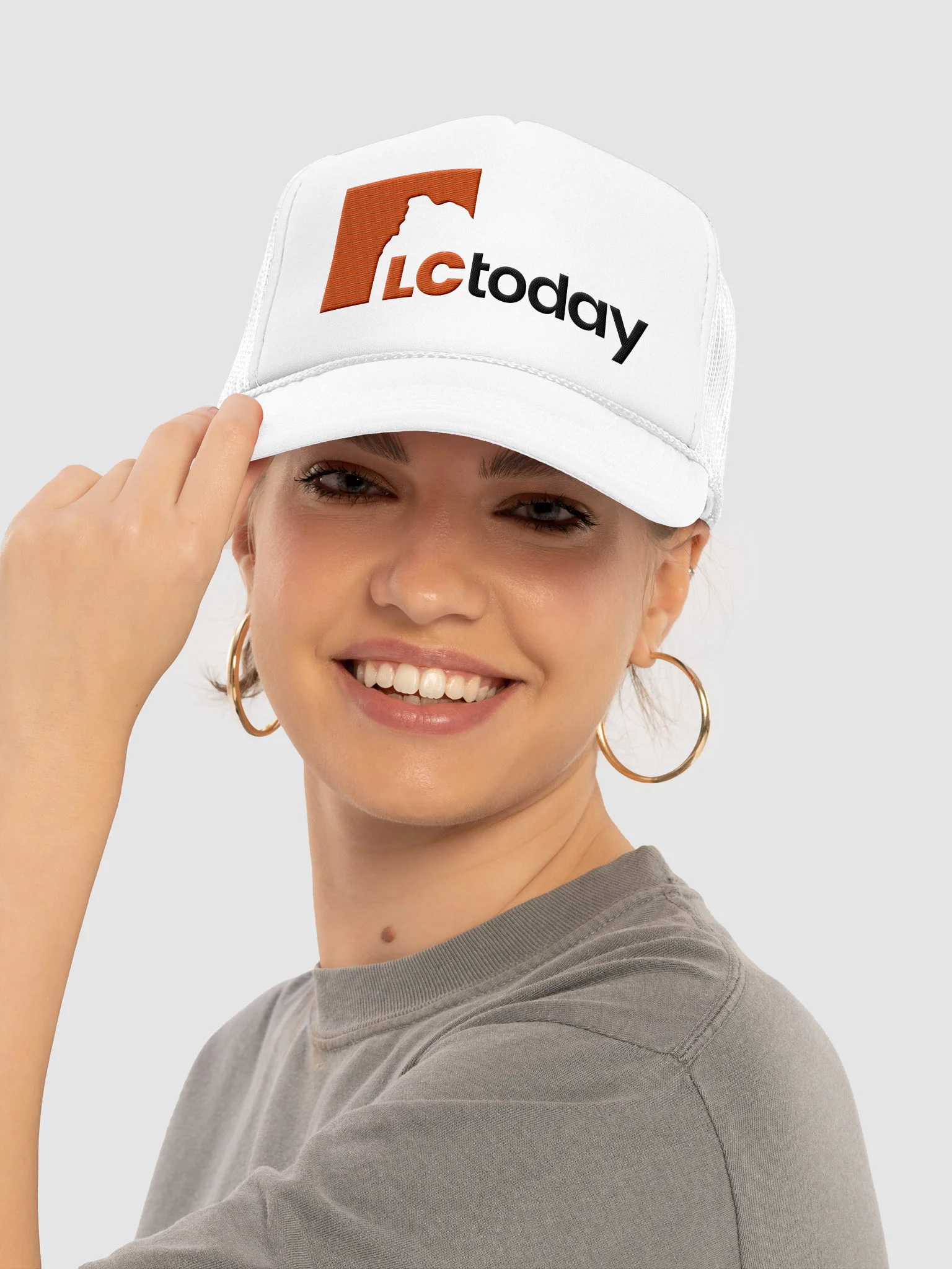 LCtoday Logo Trucker Hat - White product image (5)