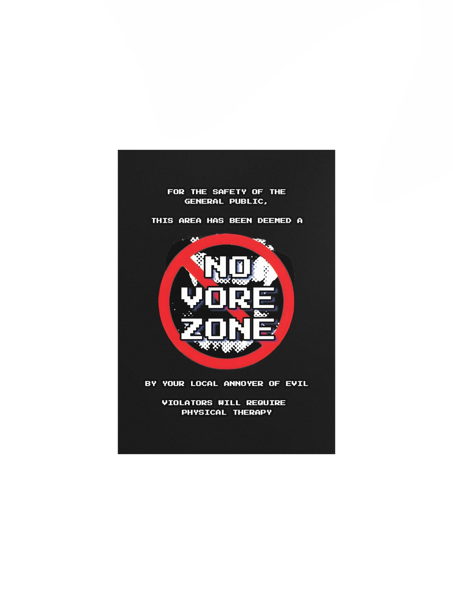 NO VORE ZONE poster product image (2)