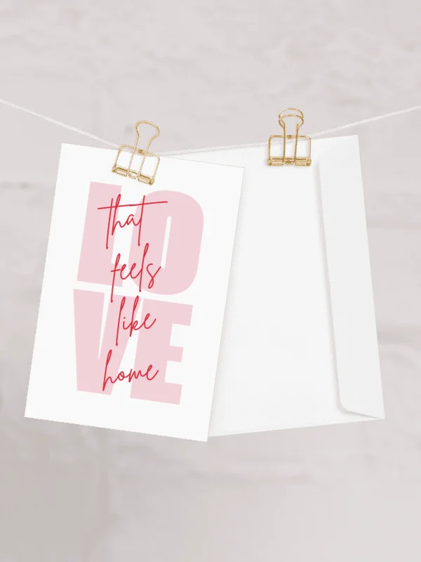 Love that feels like home Romantic Card product image (1)