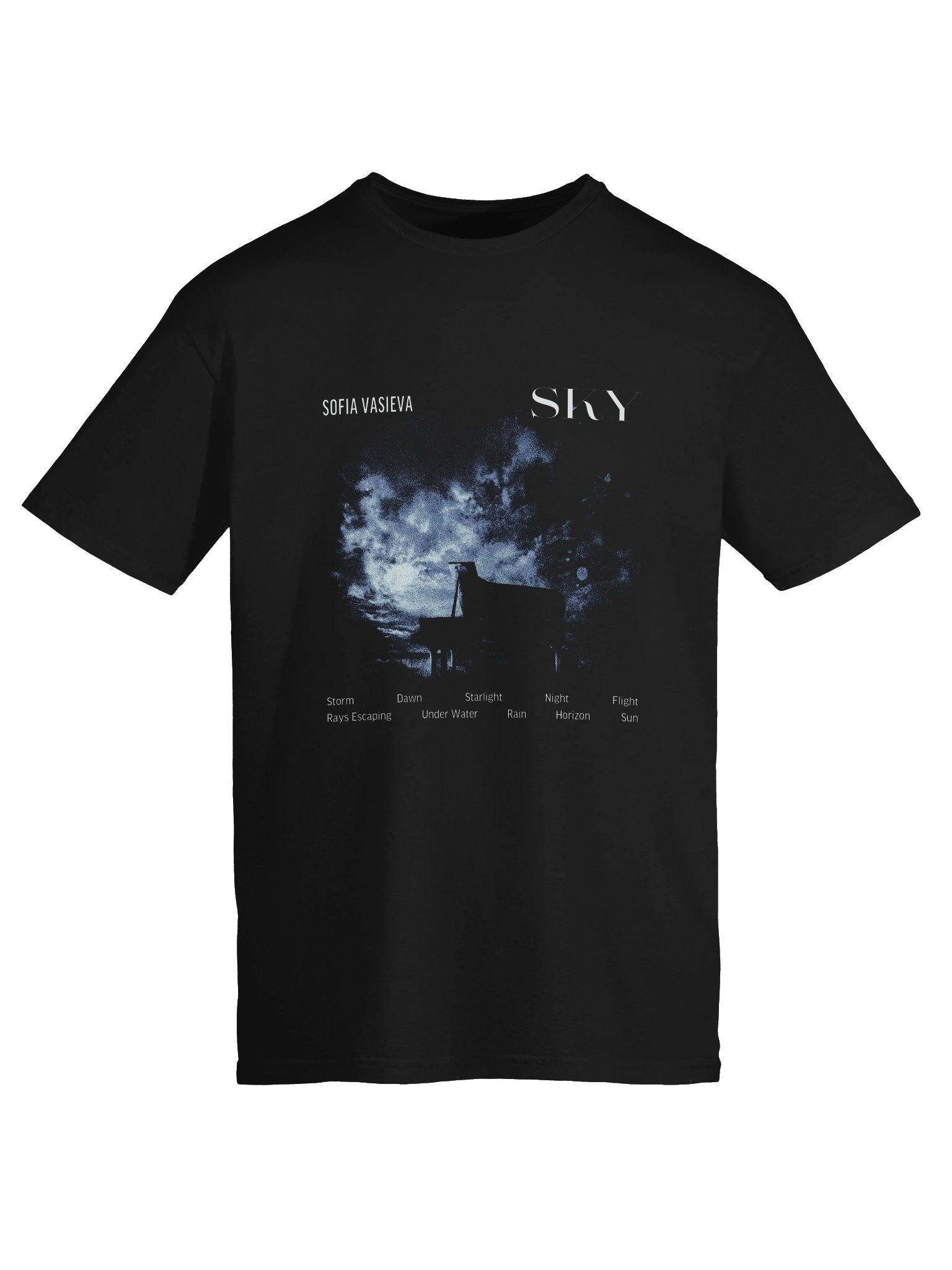 Sky Piano Design T-shirt product image (5)