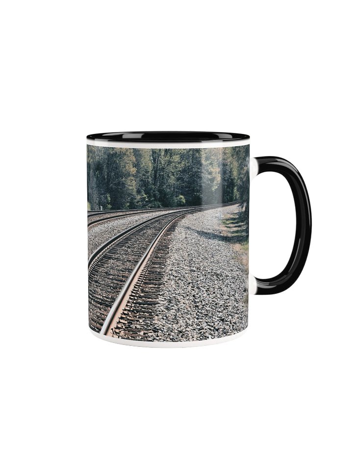 Tracks Into the Forest 2-tone Ceramic Mug product image (1)
